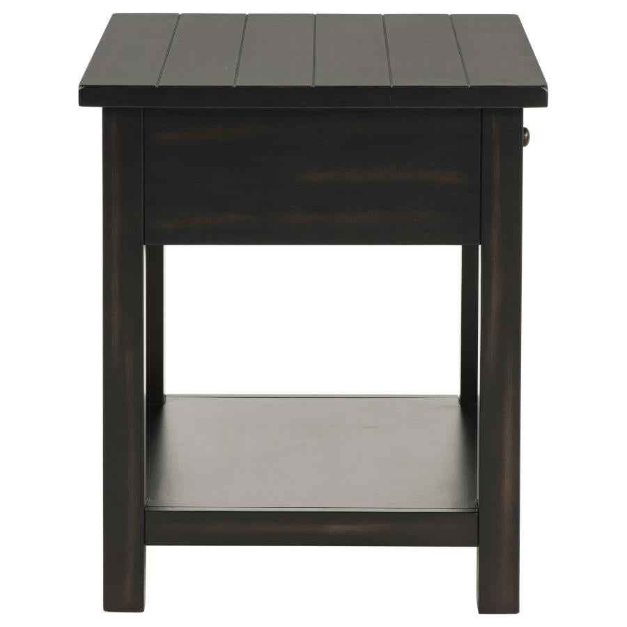 Payne 2-piece Coffee and 1-drawer End Table Set Java