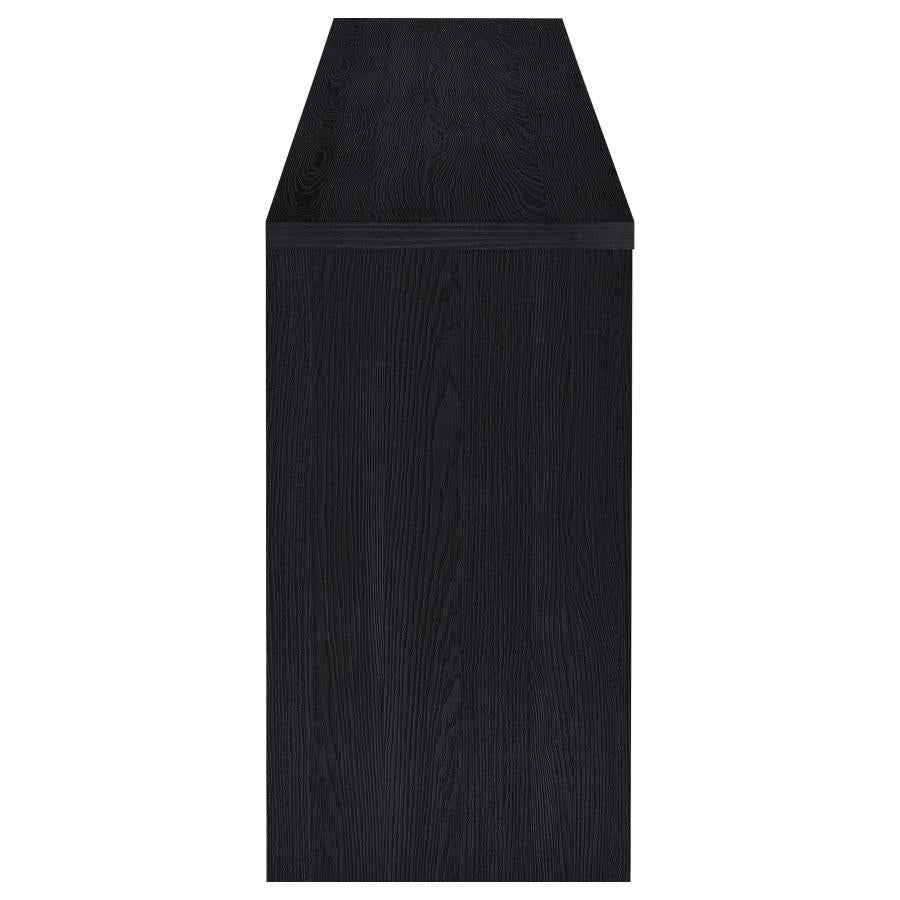 Denison 79-inch 4-door TV Stand Media Console Black