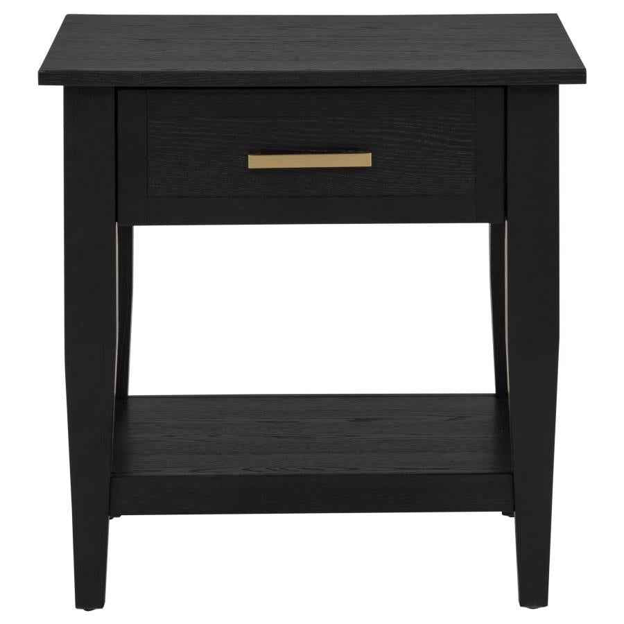Lindenton 2-piece Wood Lift-Top Coffee and End Table Set Black