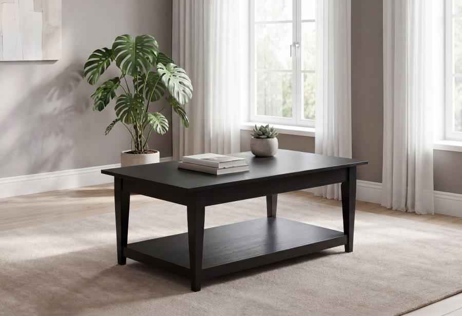 Lindenton Lift-Top Occasional Cocktail Coffee Table Black