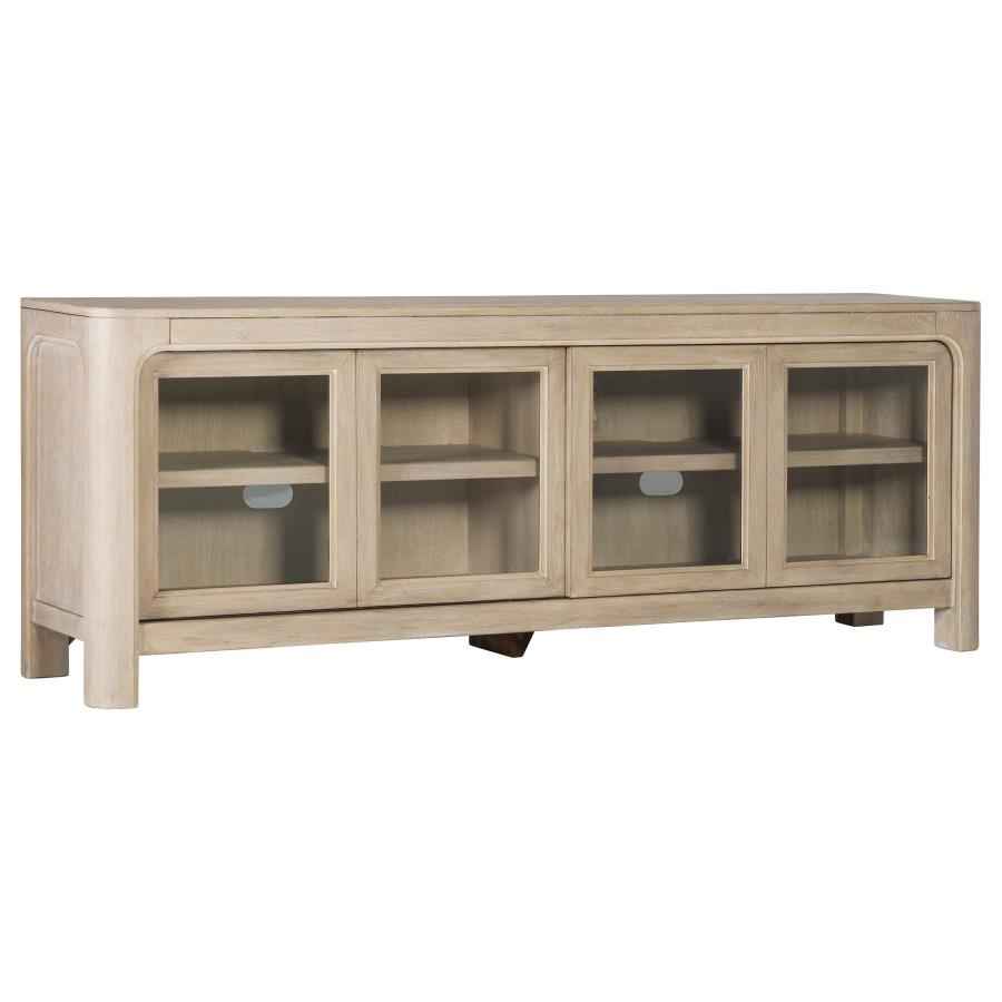 Solano 71-inch 2-door TV Stand Media Console Weathered Mango - Home & Sleep Outlet