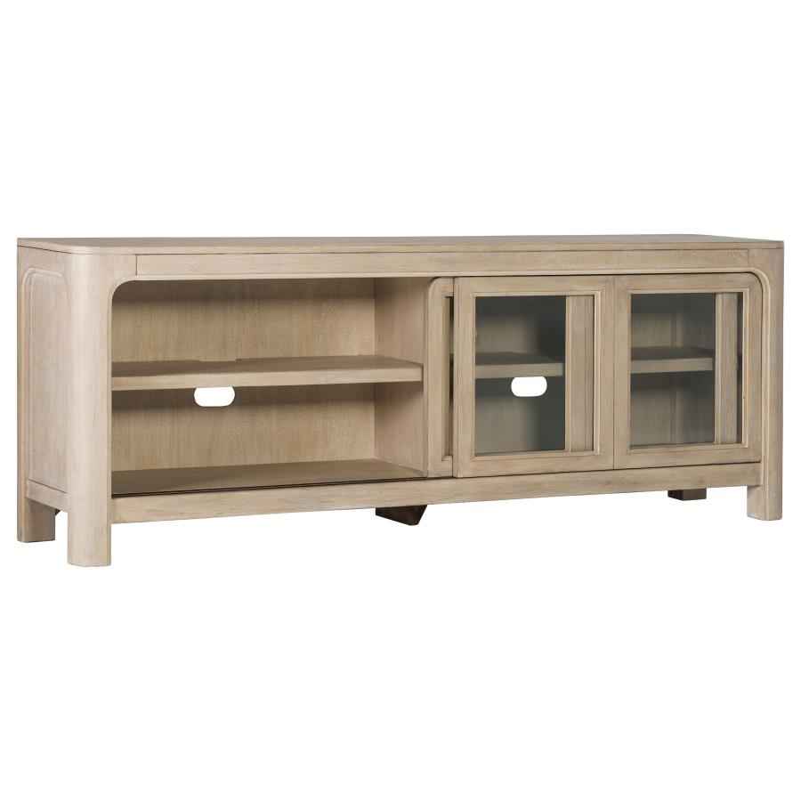 Solano 71-inch 2-door TV Stand Media Console Weathered Mango - Home & Sleep Outlet