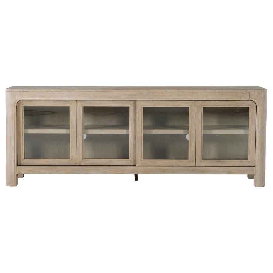 Solano 71-inch 2-door TV Stand Media Console Weathered Mango - Home & Sleep Outlet