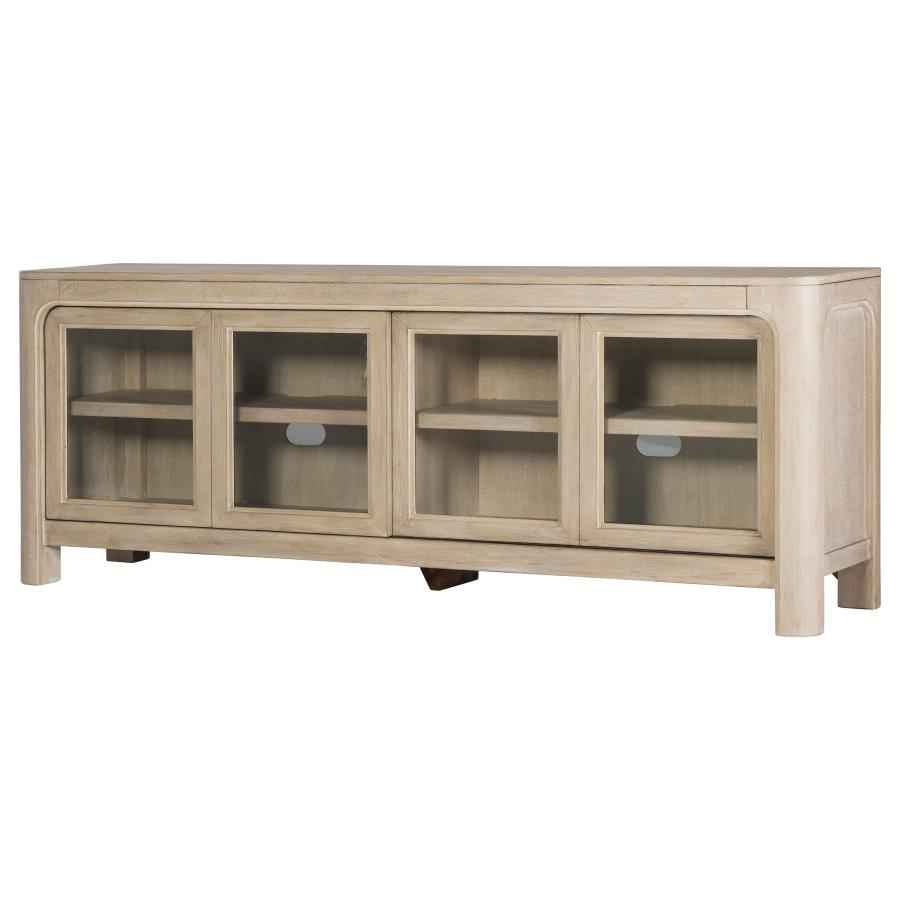 Solano 71-inch 2-door TV Stand Media Console Weathered Mango - Home & Sleep Outlet