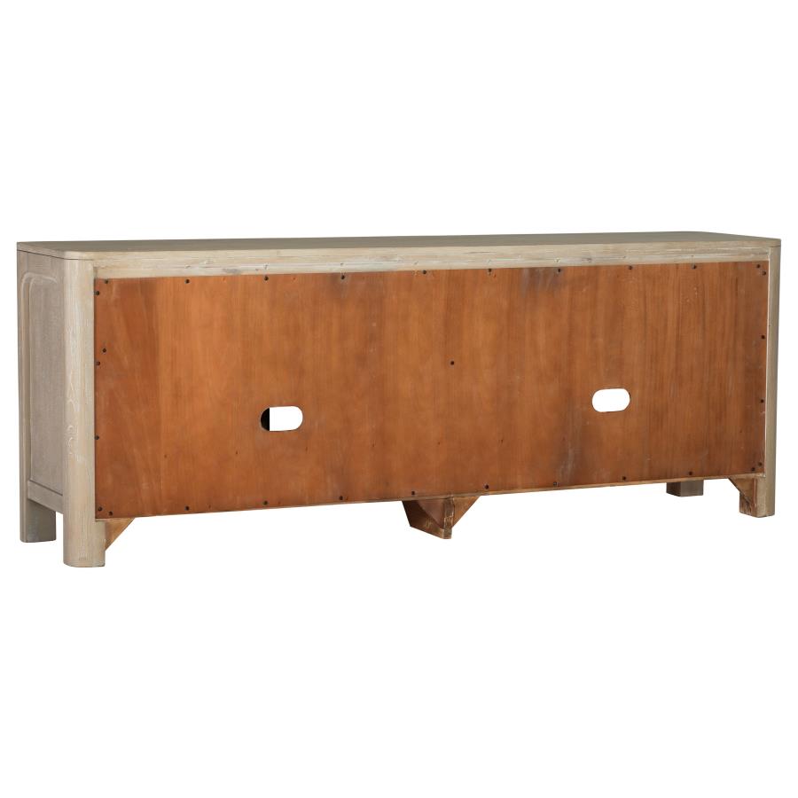 Solano 71-inch 2-door TV Stand Media Console Weathered Mango - Home & Sleep Outlet