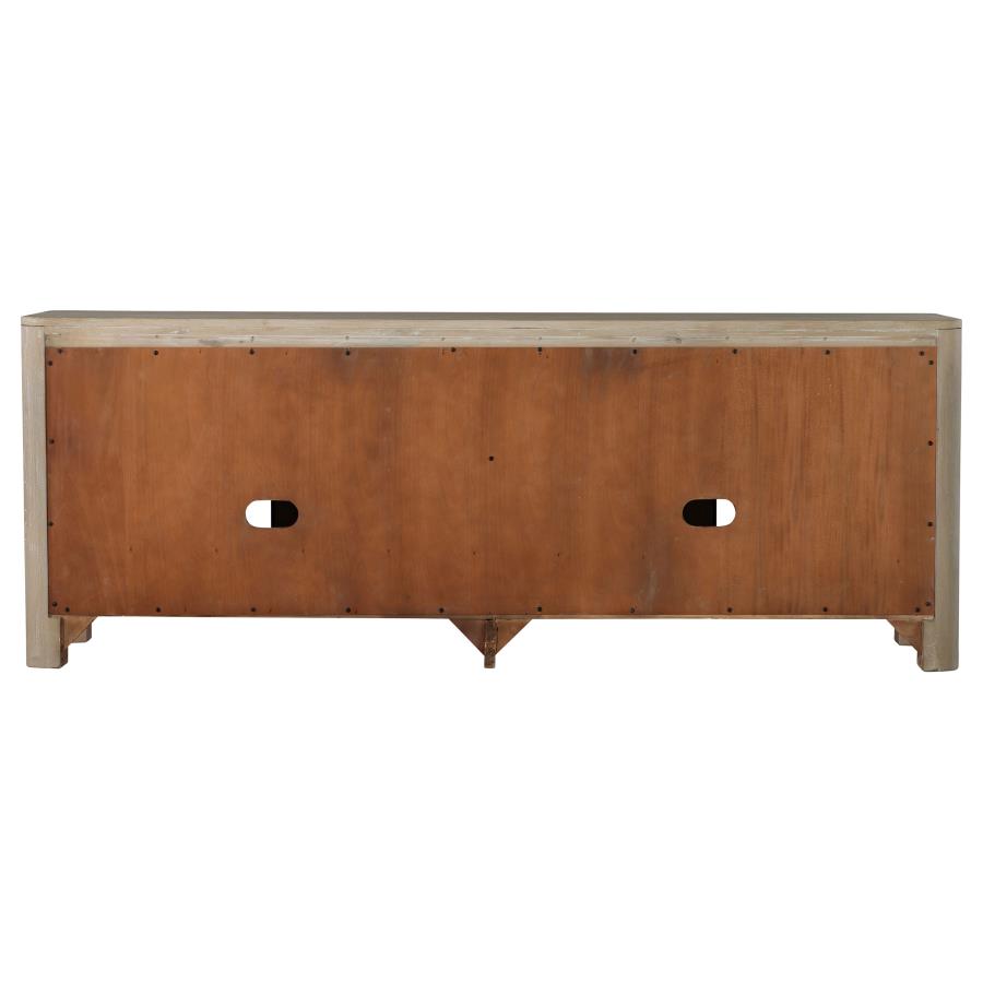 Solano 71-inch 2-door TV Stand Media Console Weathered Mango - Home & Sleep Outlet
