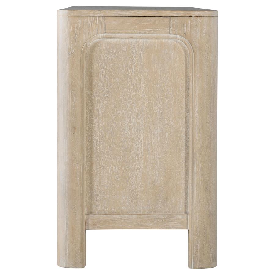 Solano 71-inch 2-door TV Stand Media Console Weathered Mango - Home & Sleep Outlet