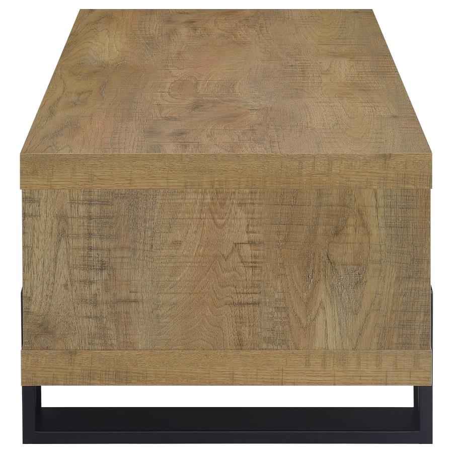 Dinard Engineered Wood Cocktail Coffee Table Mango - Home & Sleep Outlet