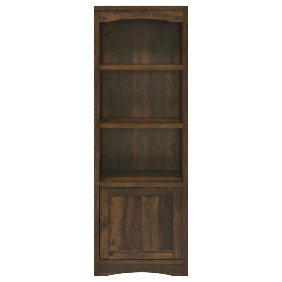 Laughlin 4-shelf Engineered Wood Media Tower Dark Pine