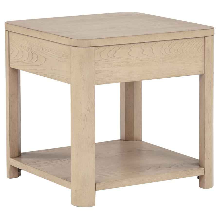 Marcelo 3-piece Coffee Table Set with Storage Light Elm