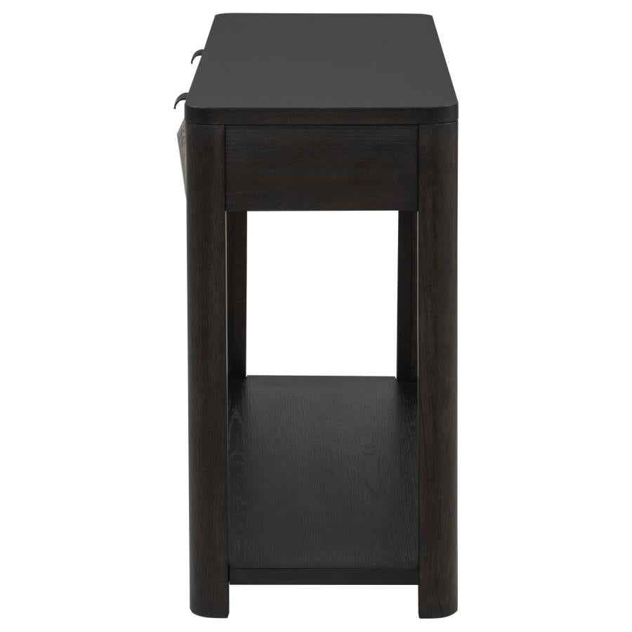 Marcelo Sofa Console Table with 2 Drawers and Shelf Coffee