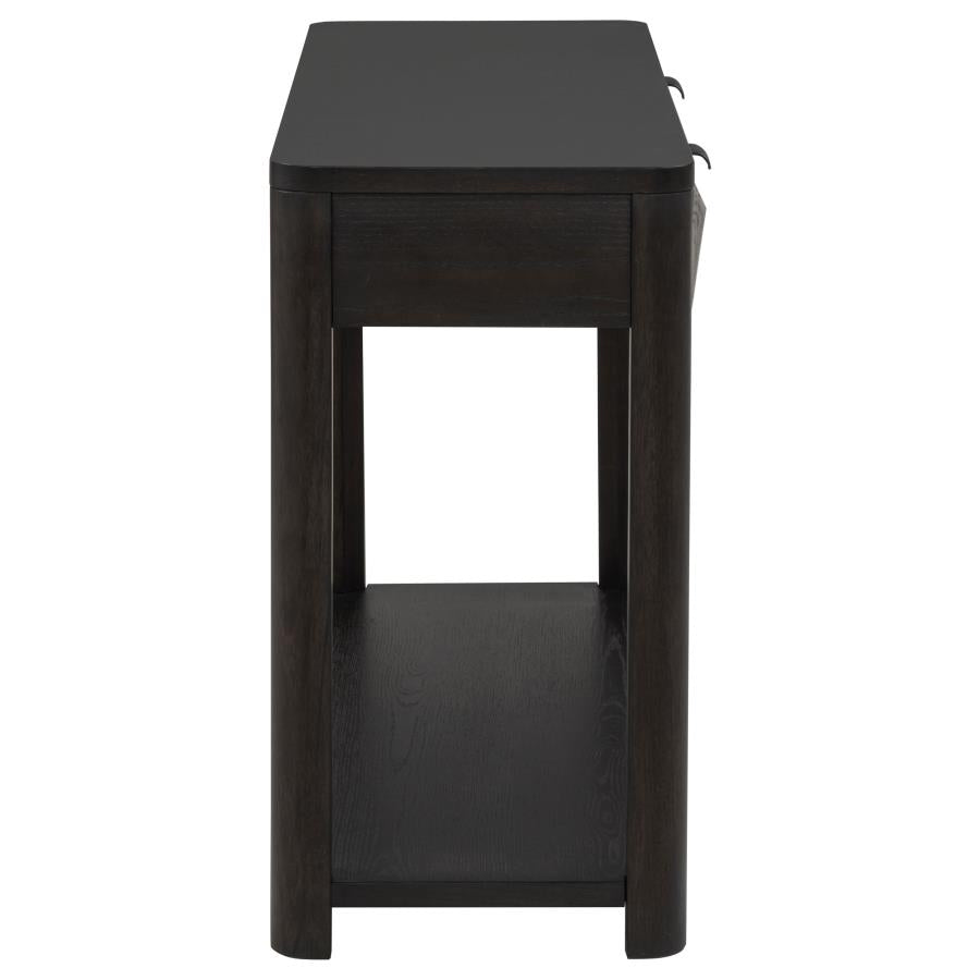 Marcelo Sofa Console Table with 2 Drawers and Shelf Coffee