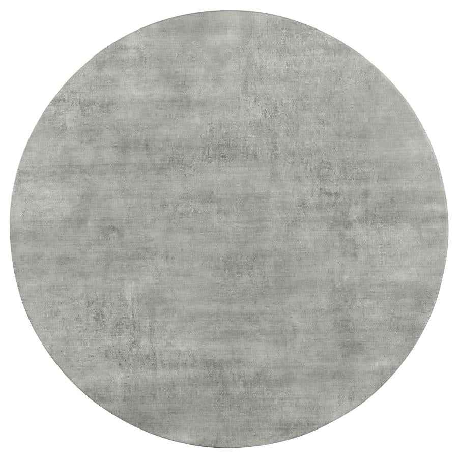 Hadi Round SmartTop Coffee Table Cement and Gunmetal