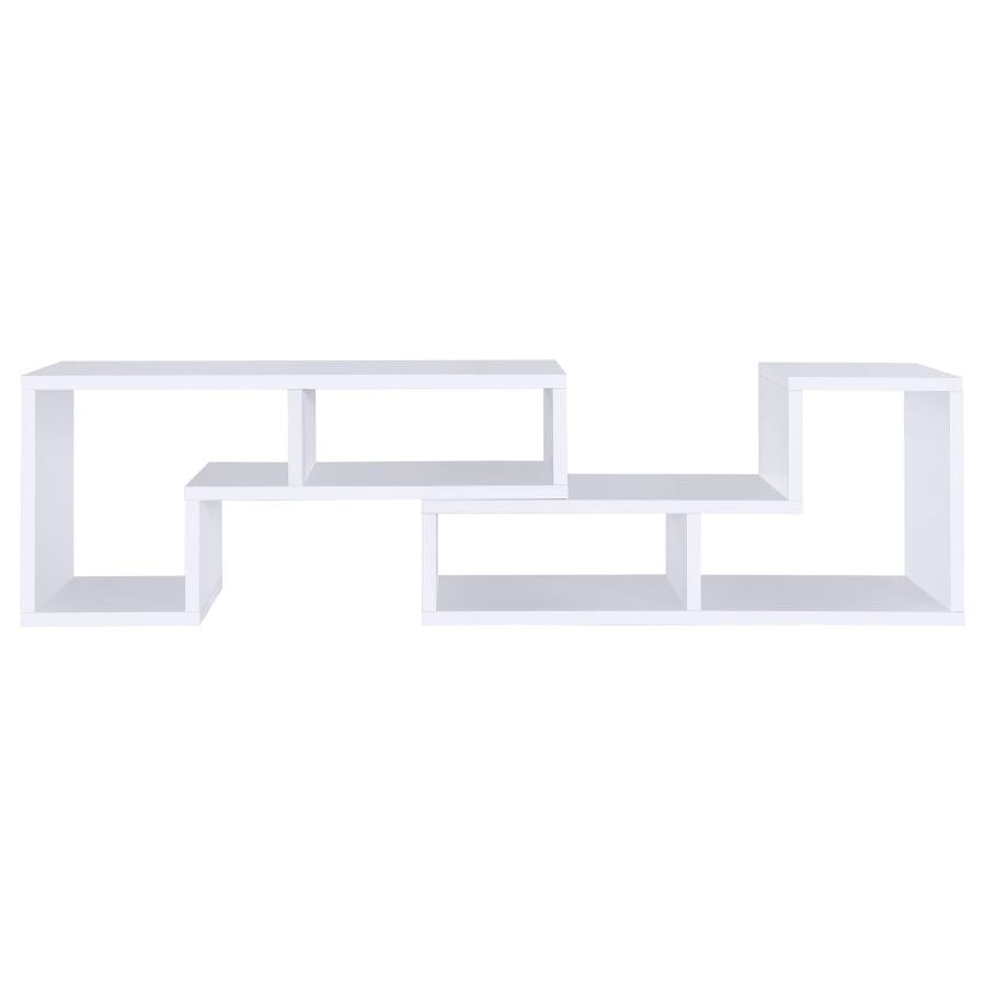 Velma Multipurpose TV Stand and Bookshelf White