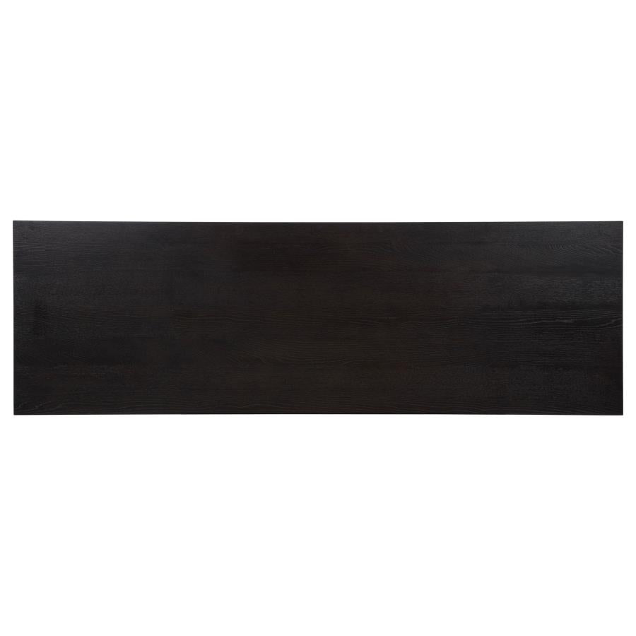 Harkes 75-inch 3-drawer Computer Desk with Adjustable Shelf Coffee Bean