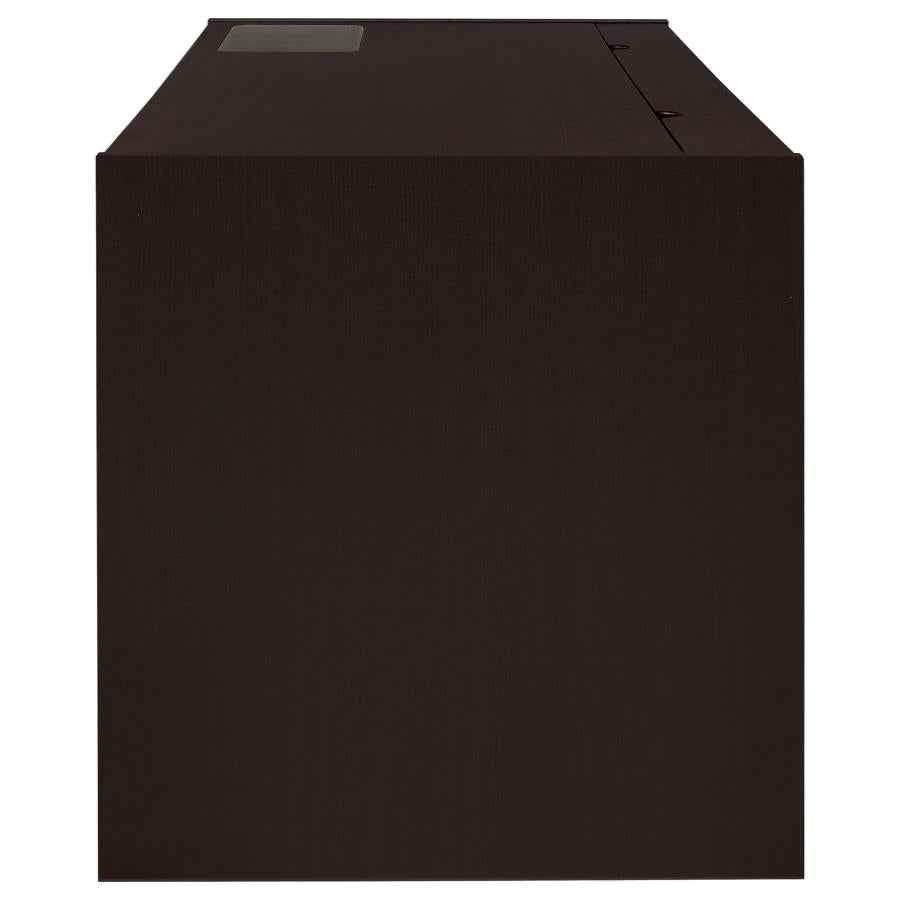Halston 60-inch 3-drawer Office Computer Desk Cappuccino