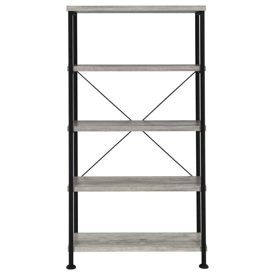 Analiese 63-inch 4-shelf Bookshelf Grey Driftwood