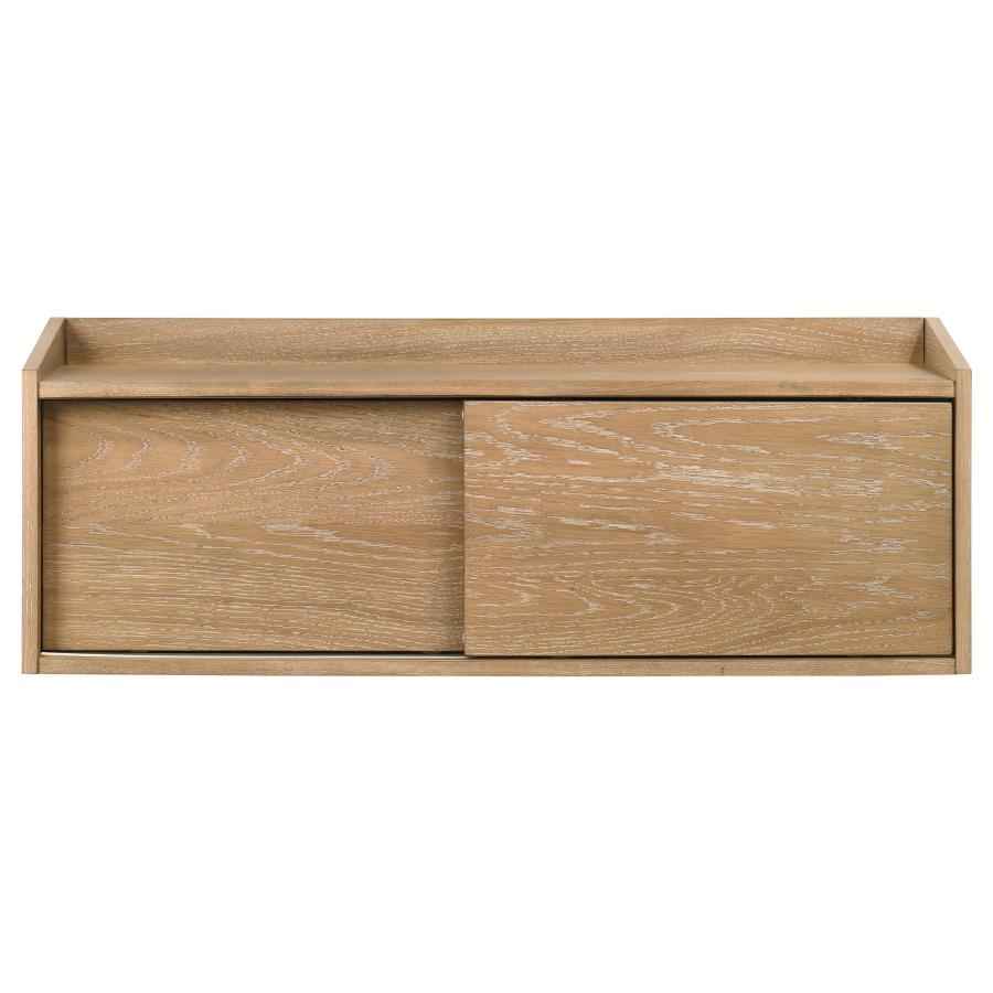 Fabian Bookshelf Bridge with Cubbies Distressed Light Brown