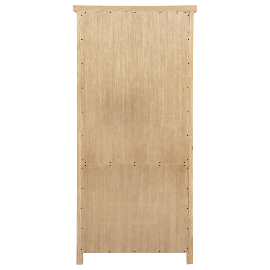 Vermes 72-inch 2-door Home Office Cabinet Bookcase Light Ash