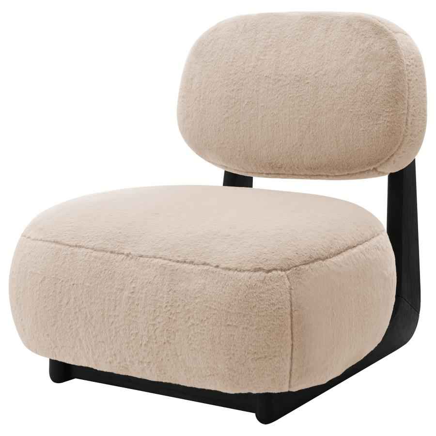Duffie Upholstered Armless Accent Chair Camel - Home & Sleep Outlet