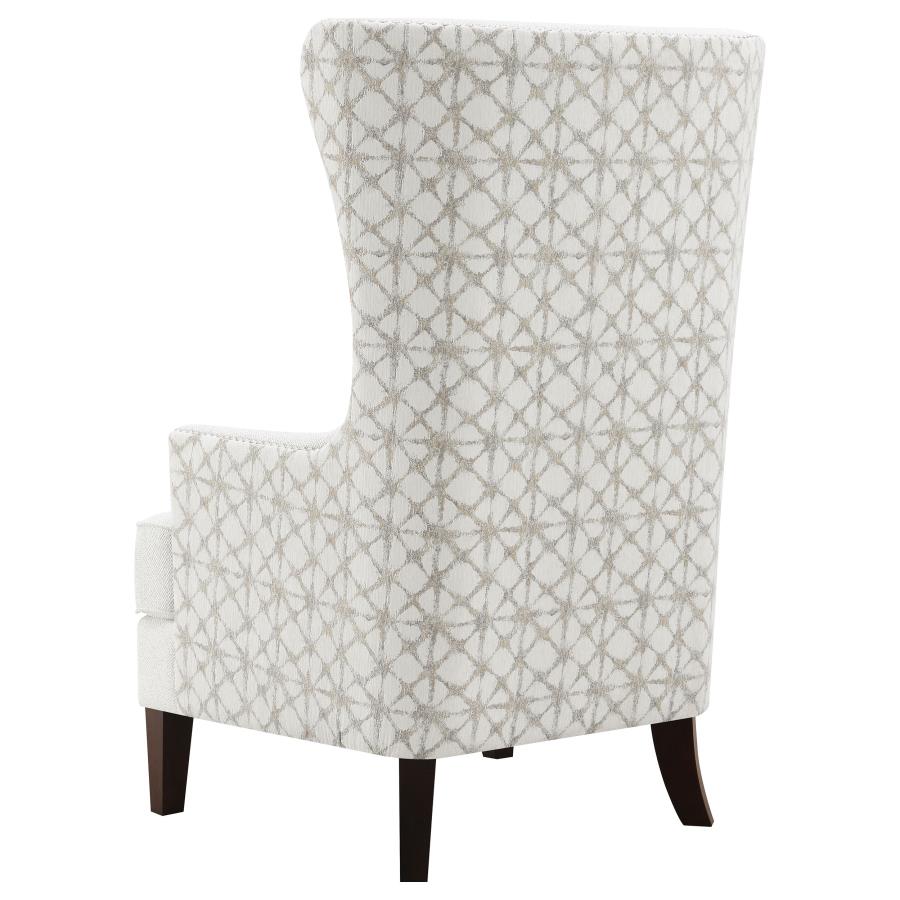 Pippin Upholstered High Wingback Accent Chair Latte - Home & Sleep Outlet