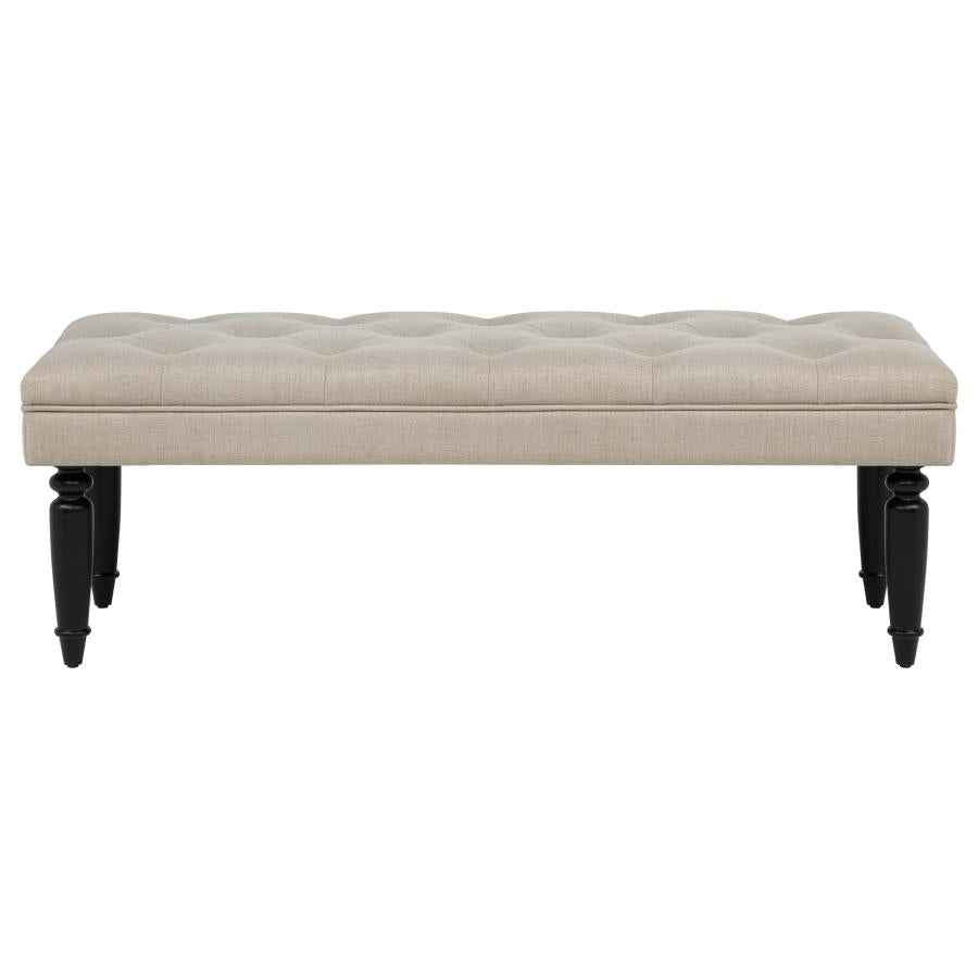 Marsha 52-inch Upholstered Entryway Accent Bench Latte