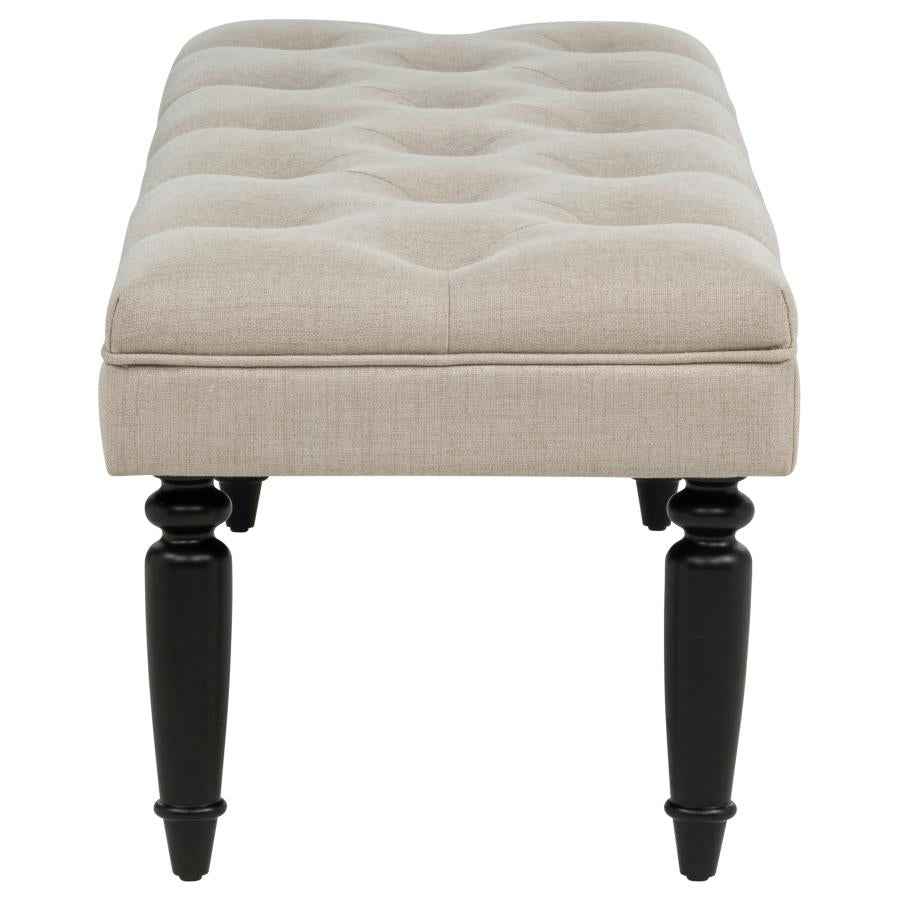 Marsha 52-inch Upholstered Entryway Accent Bench Latte