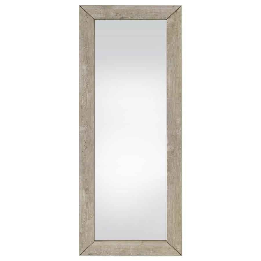 Cadence Tempered Glass Full Length Mirror Grey Washed Oak