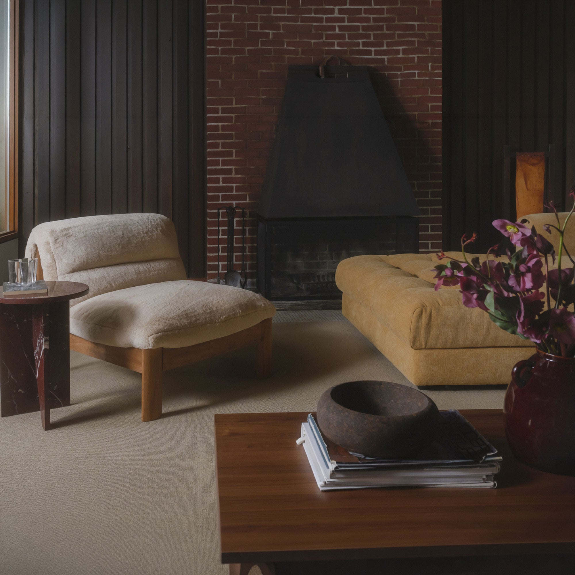 Pierce Accent Chair Faux Fur