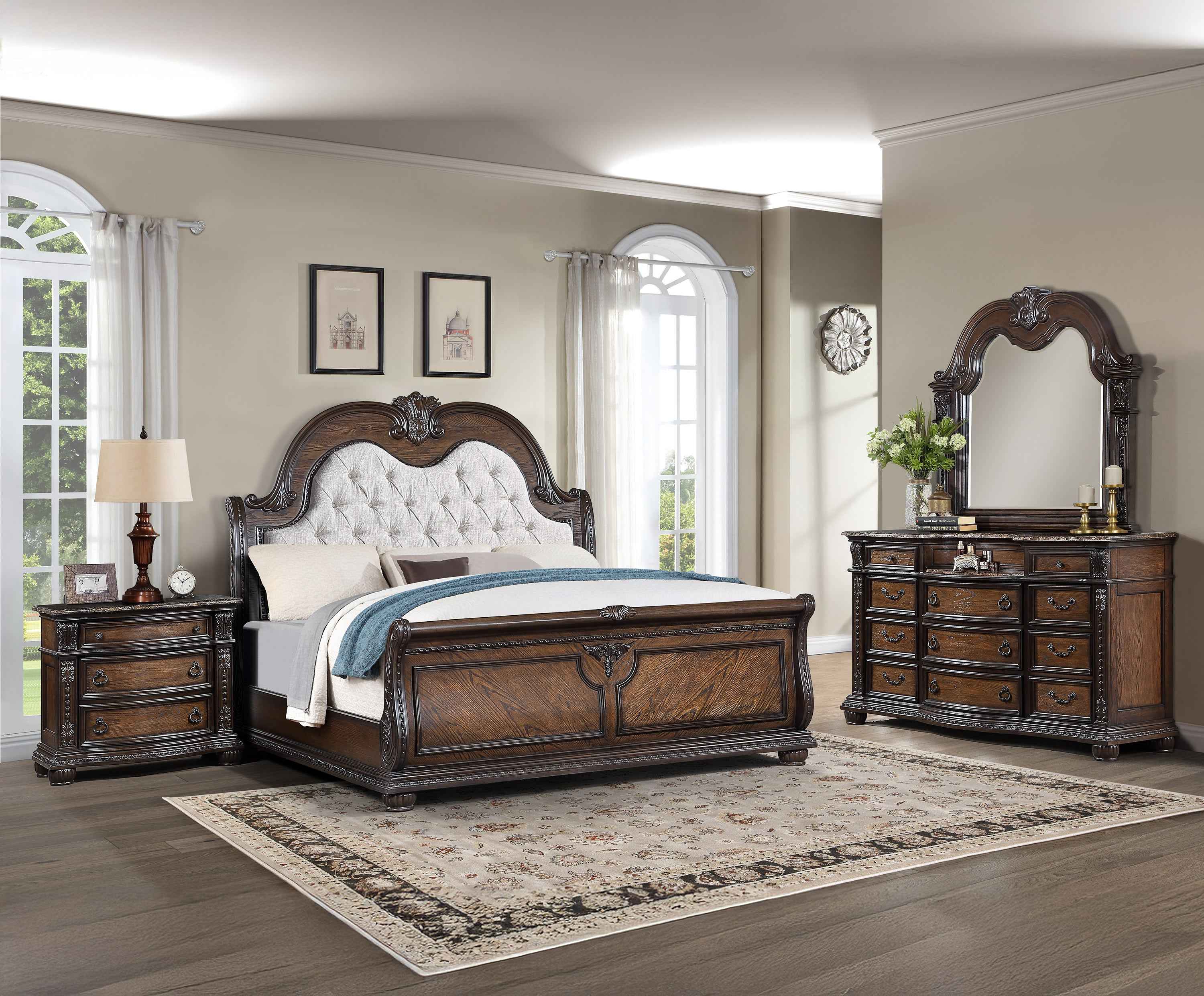 STANLEY B1610Q-4P (7-Piece Bedroom Set)