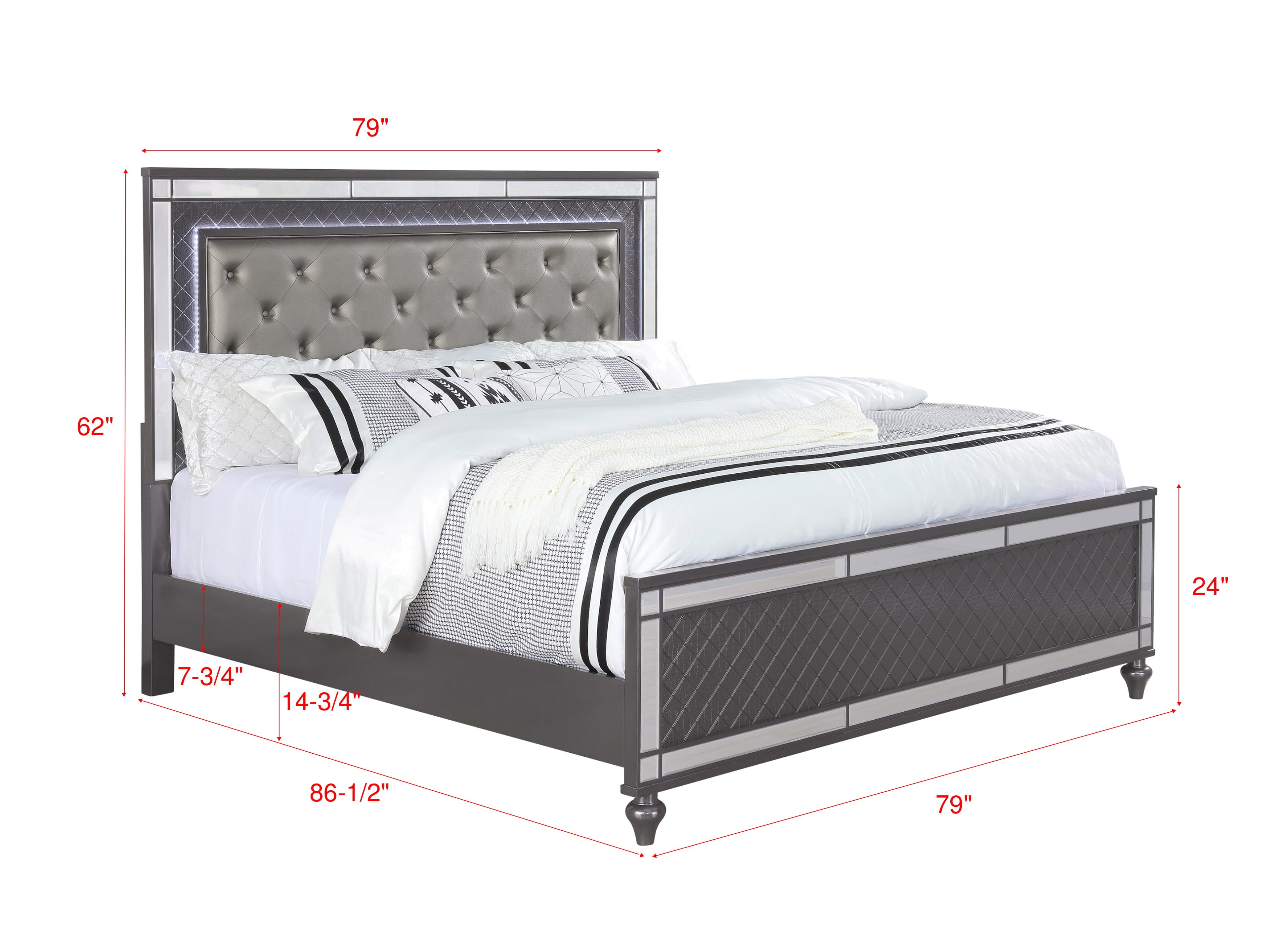REFINO B1670K (3-Piece Bedroom Set)