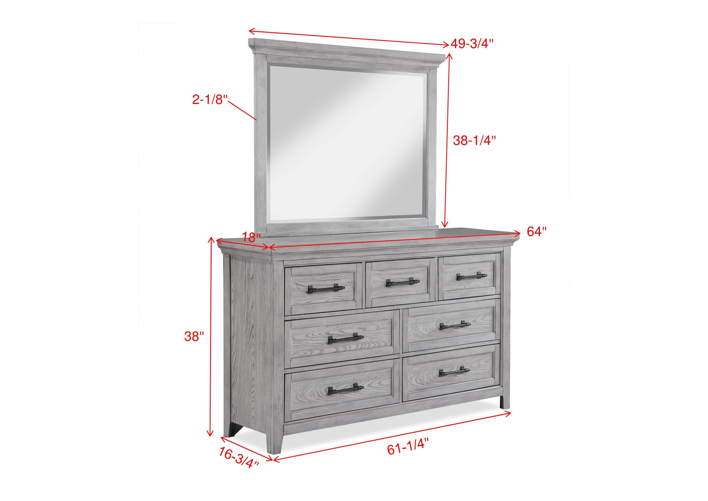 BECKETT B1900K-4P (6-Piece Bedroom Set)