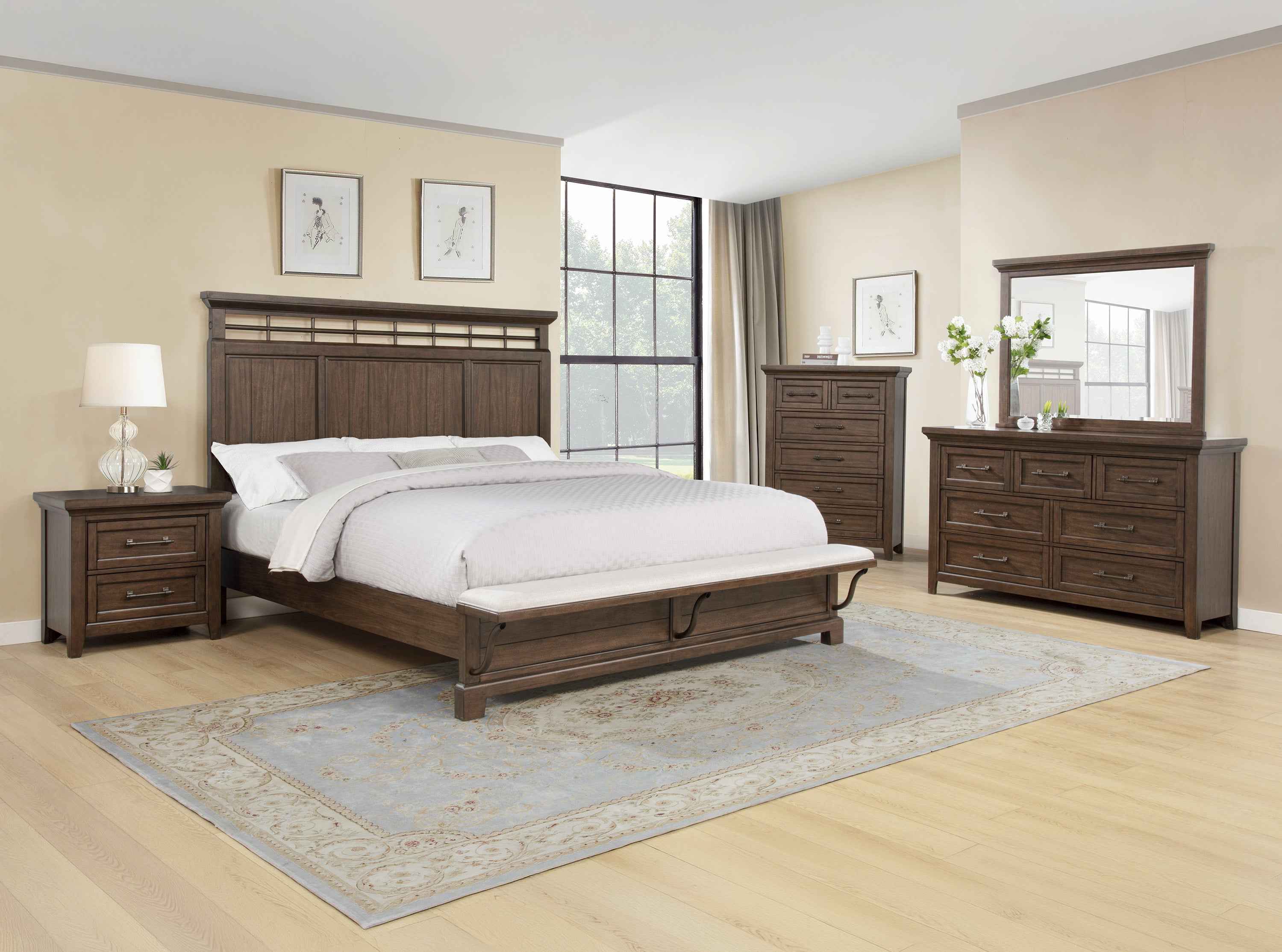 BECKETT B1950K-5P (7-Piece Bedroom Set)