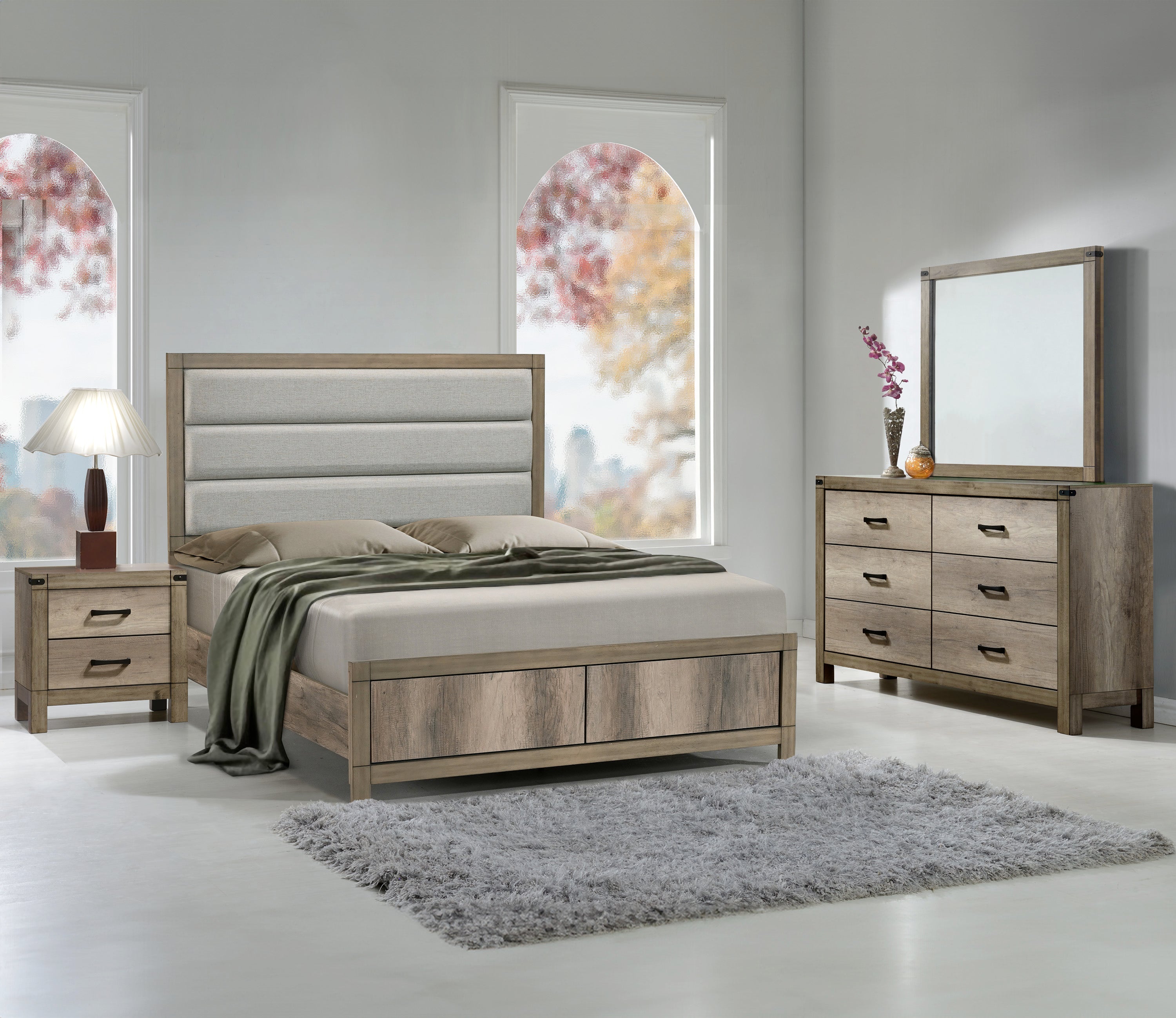 MATTEO SETB3202 (9-Piece Bedroom Set)