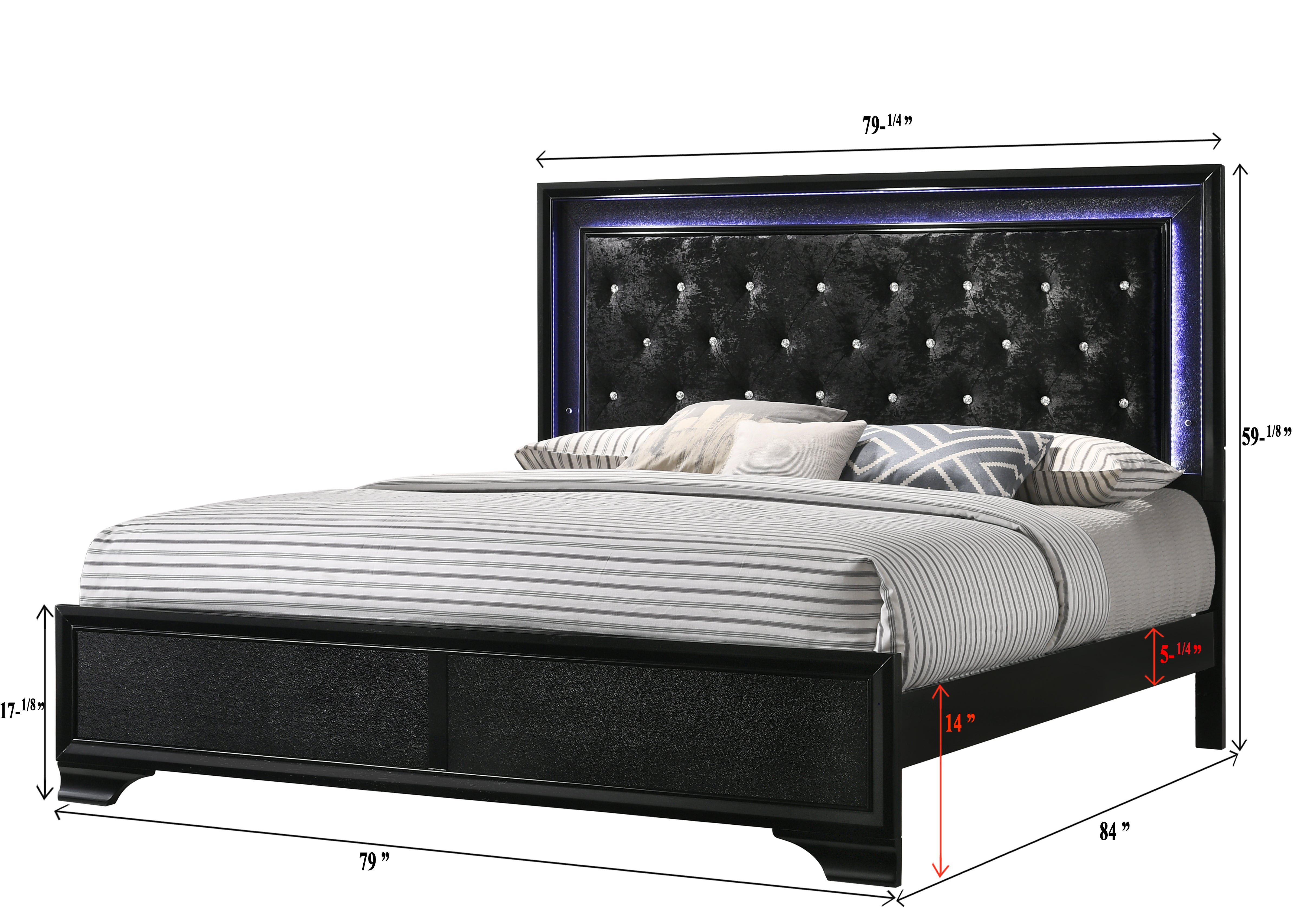 MICAH B4350K-5P (6-Piece Bedroom Set)