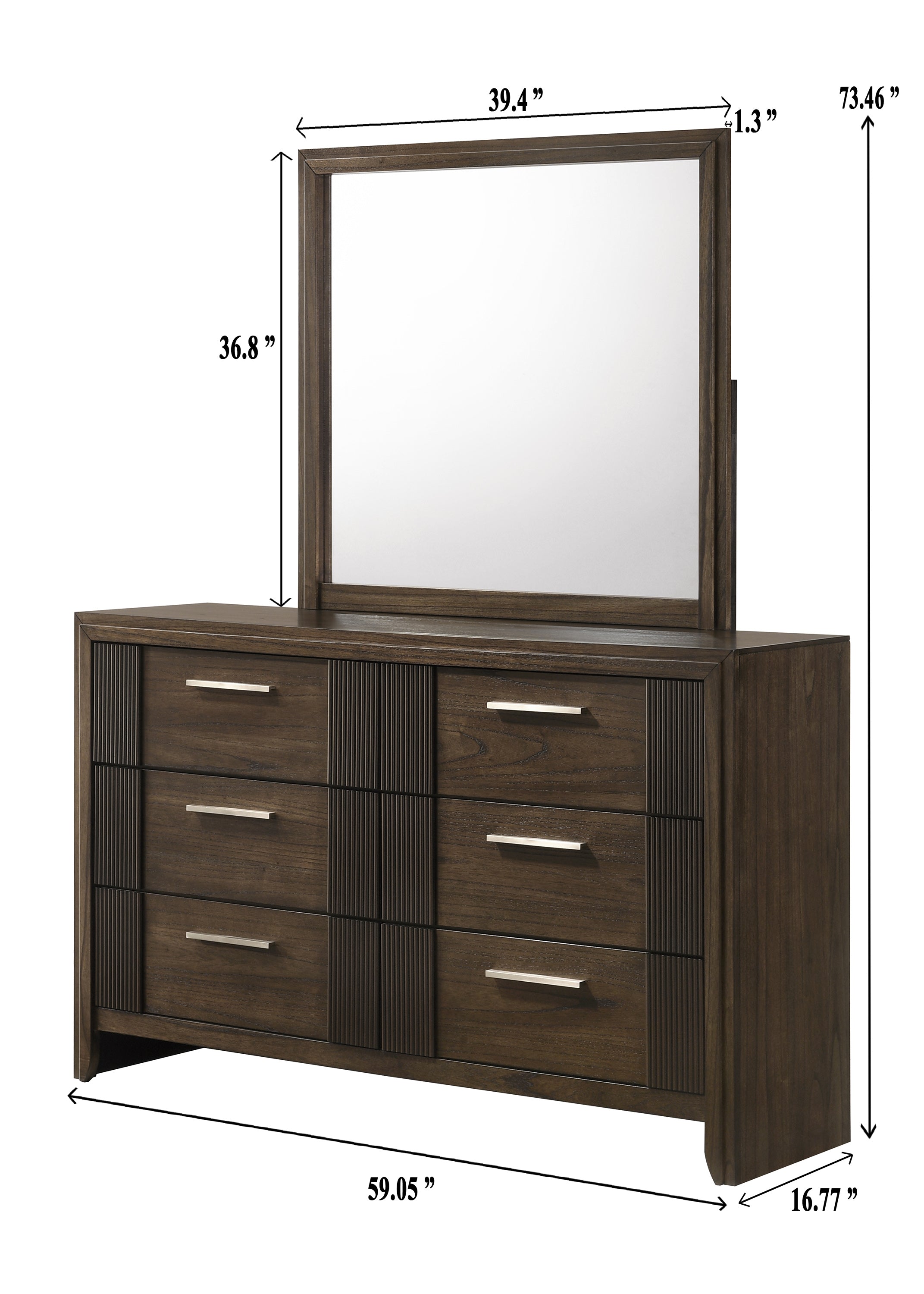 CARLTON B5550Q-5P (6-Piece Bedroom Set)