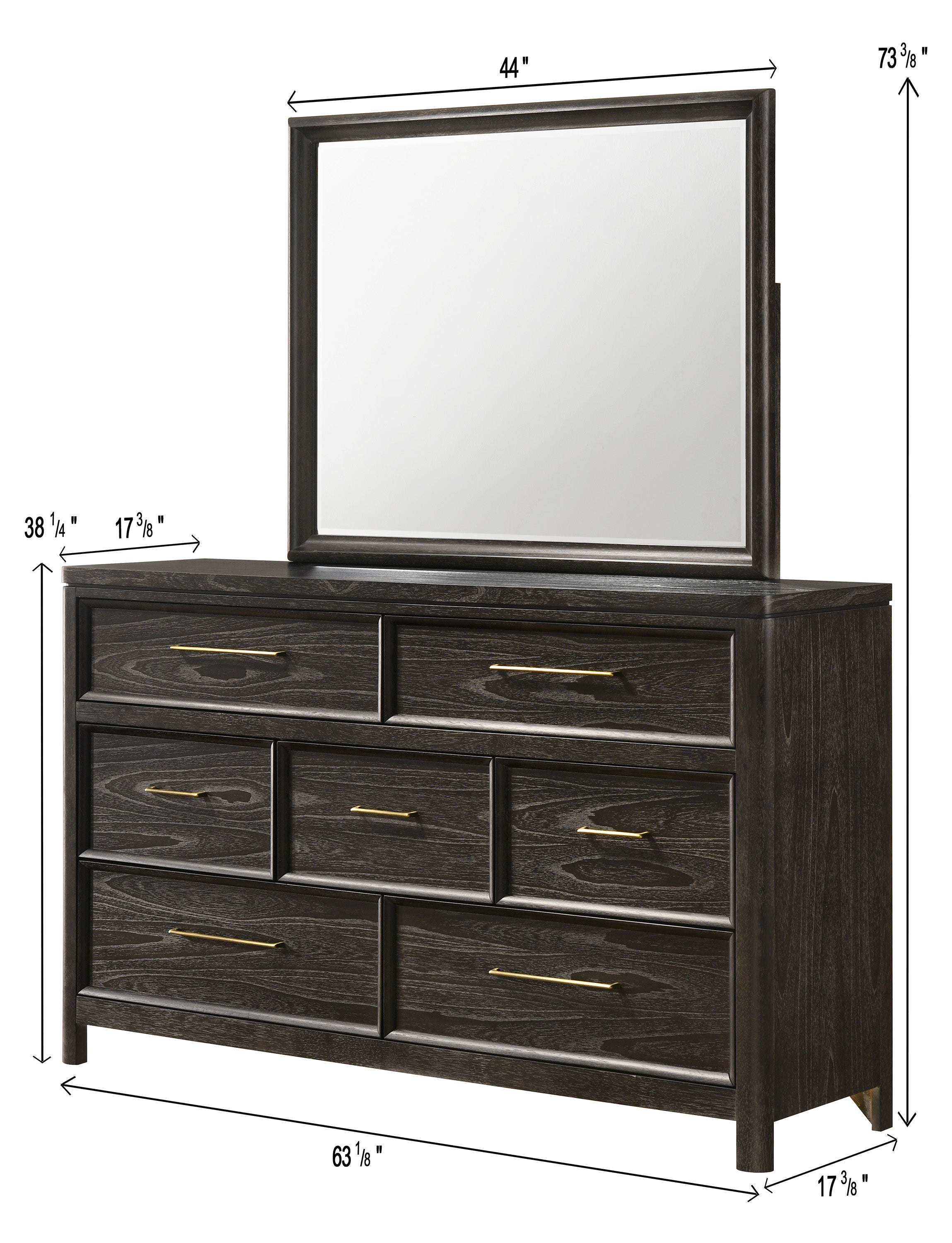 ETHEL B6530K-5P (7-Piece Bedroom Set)