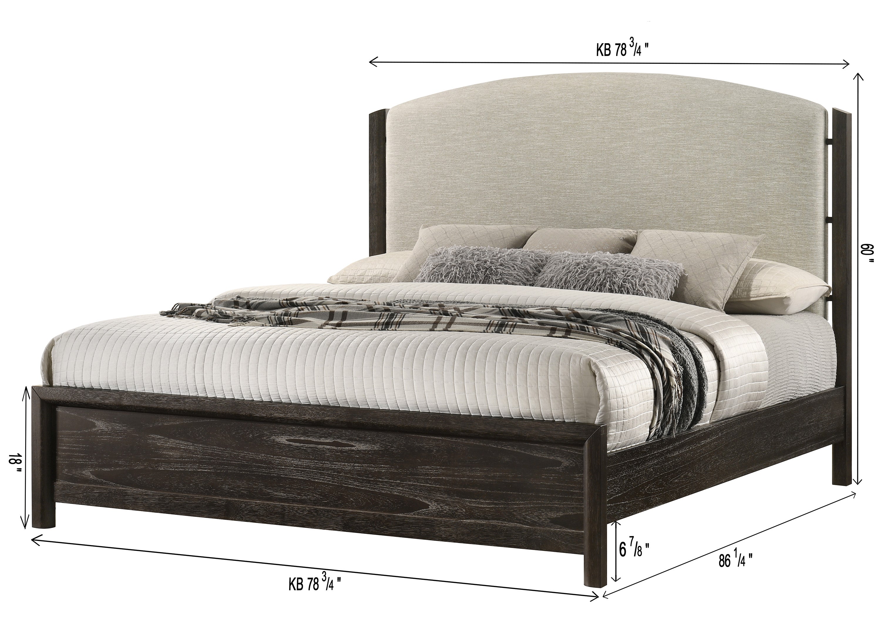 ETHEL B6530K-4P (6-Piece Bedroom Set)
