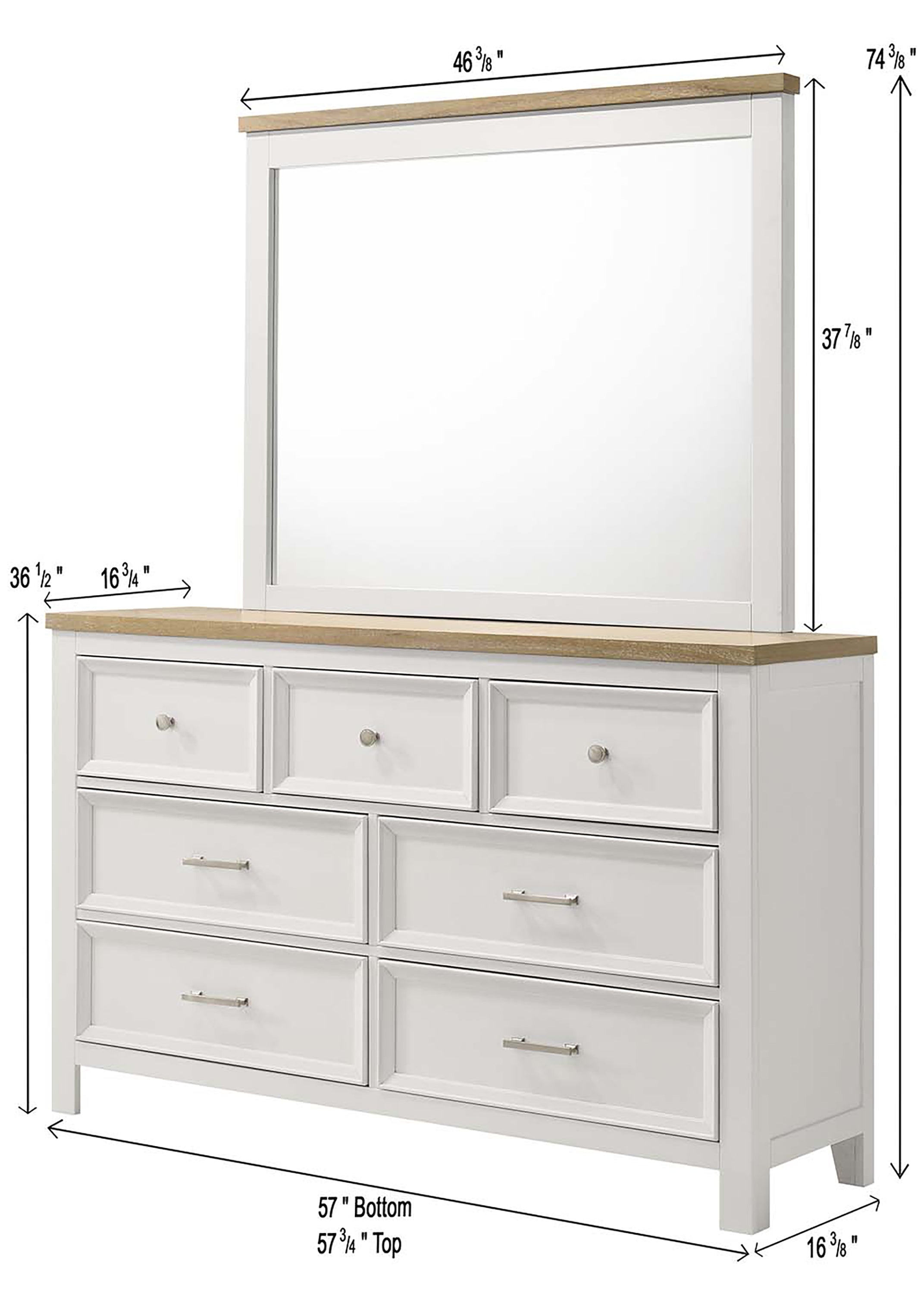 ASTON B6550Q-5P (7-Piece Bedroom Set)