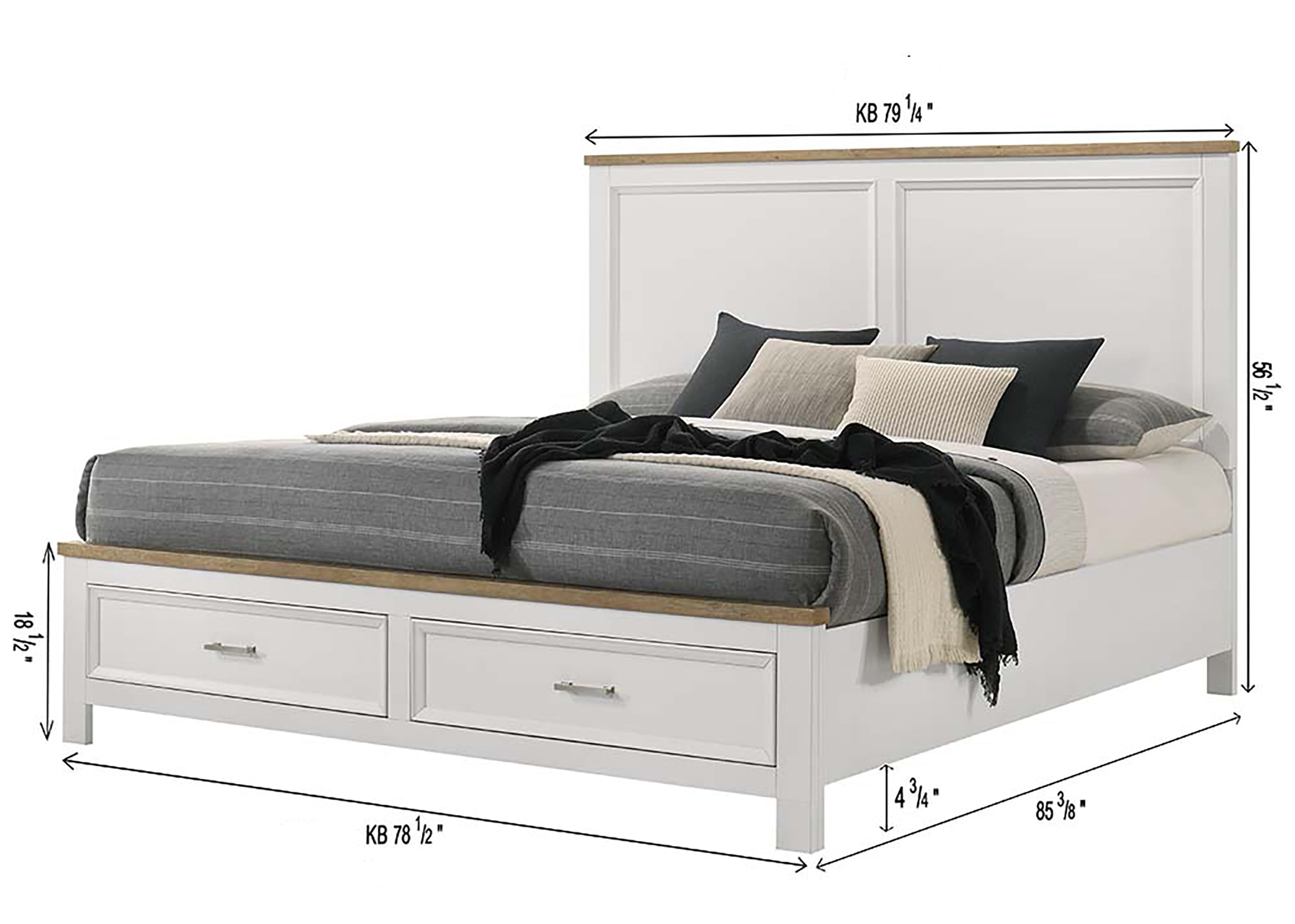 ASTON B6550K-4P (6-Piece Bedroom Set)