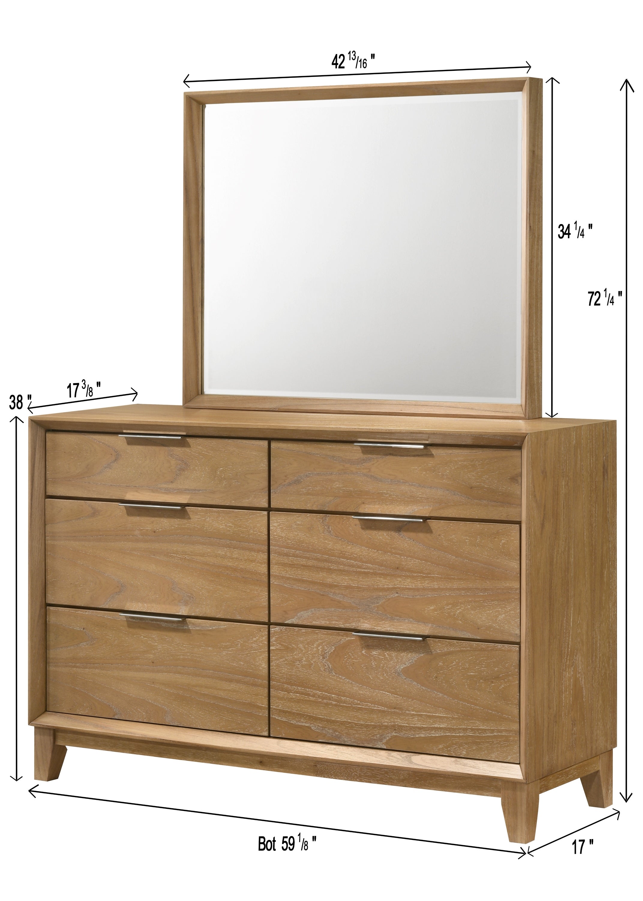 FLORIAN B6572K-4P (6-Piece Bedroom Set)