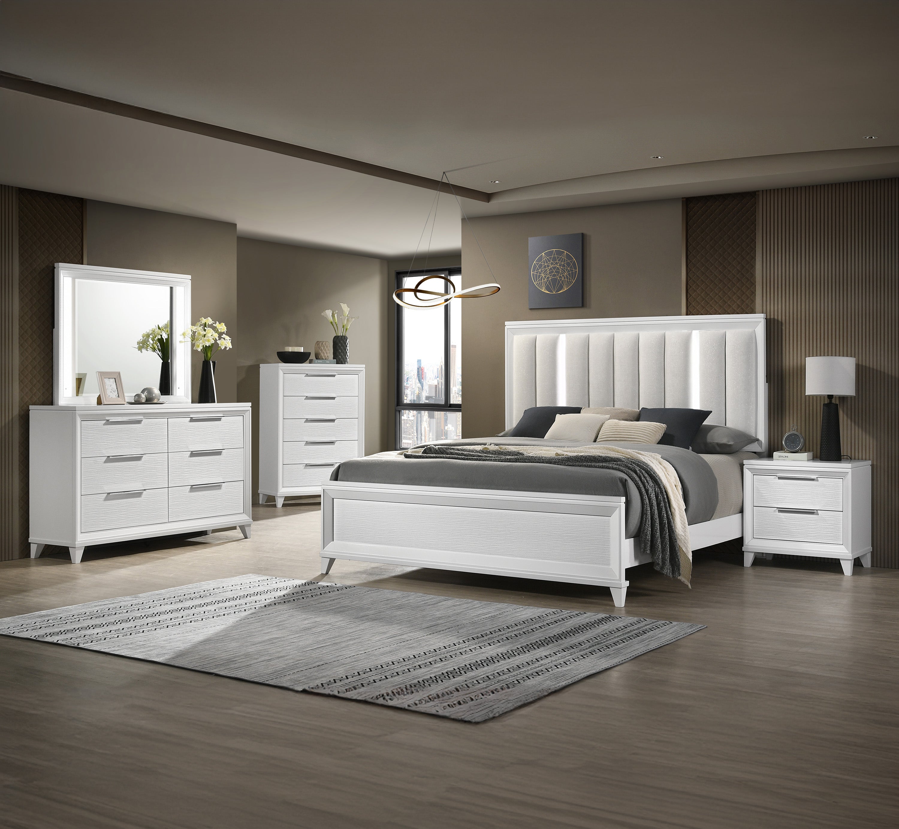 CRESSIDA SETB7300 (9-Piece Bedroom Set)