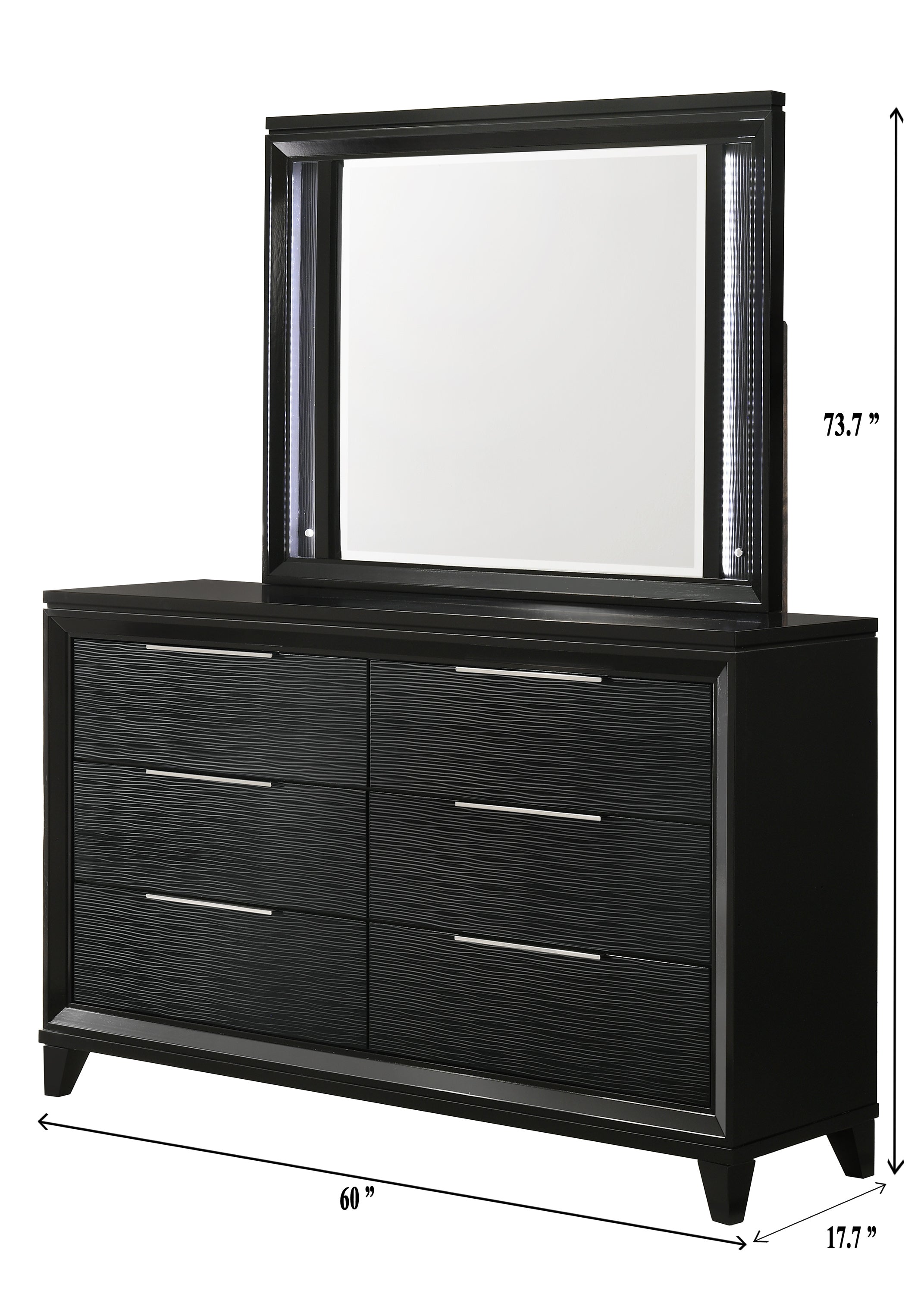 CRESSIDA B7350Q-4P (6-Piece Bedroom Set)