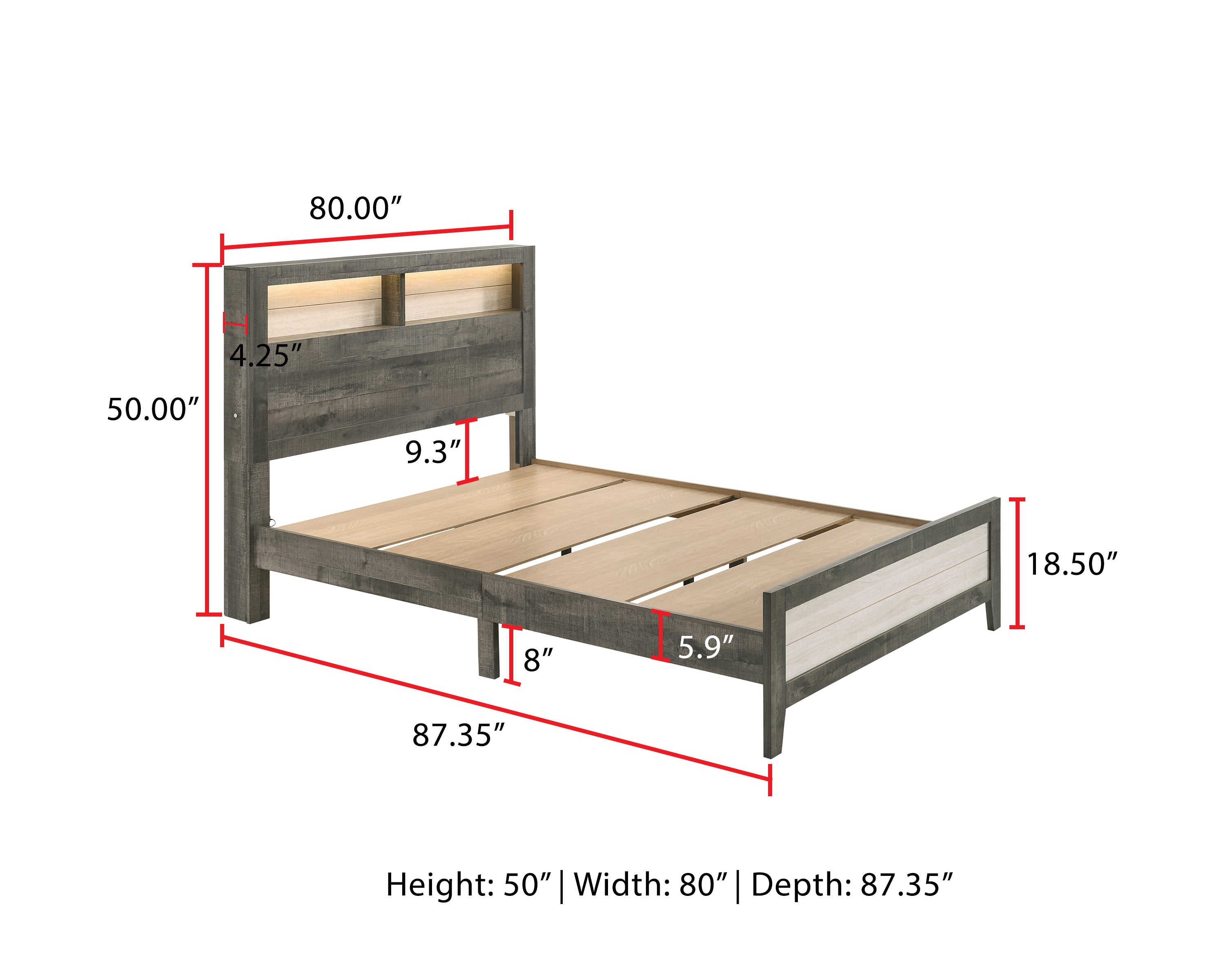 RHETT B8170K-5P (5-Piece Bedroom Set)