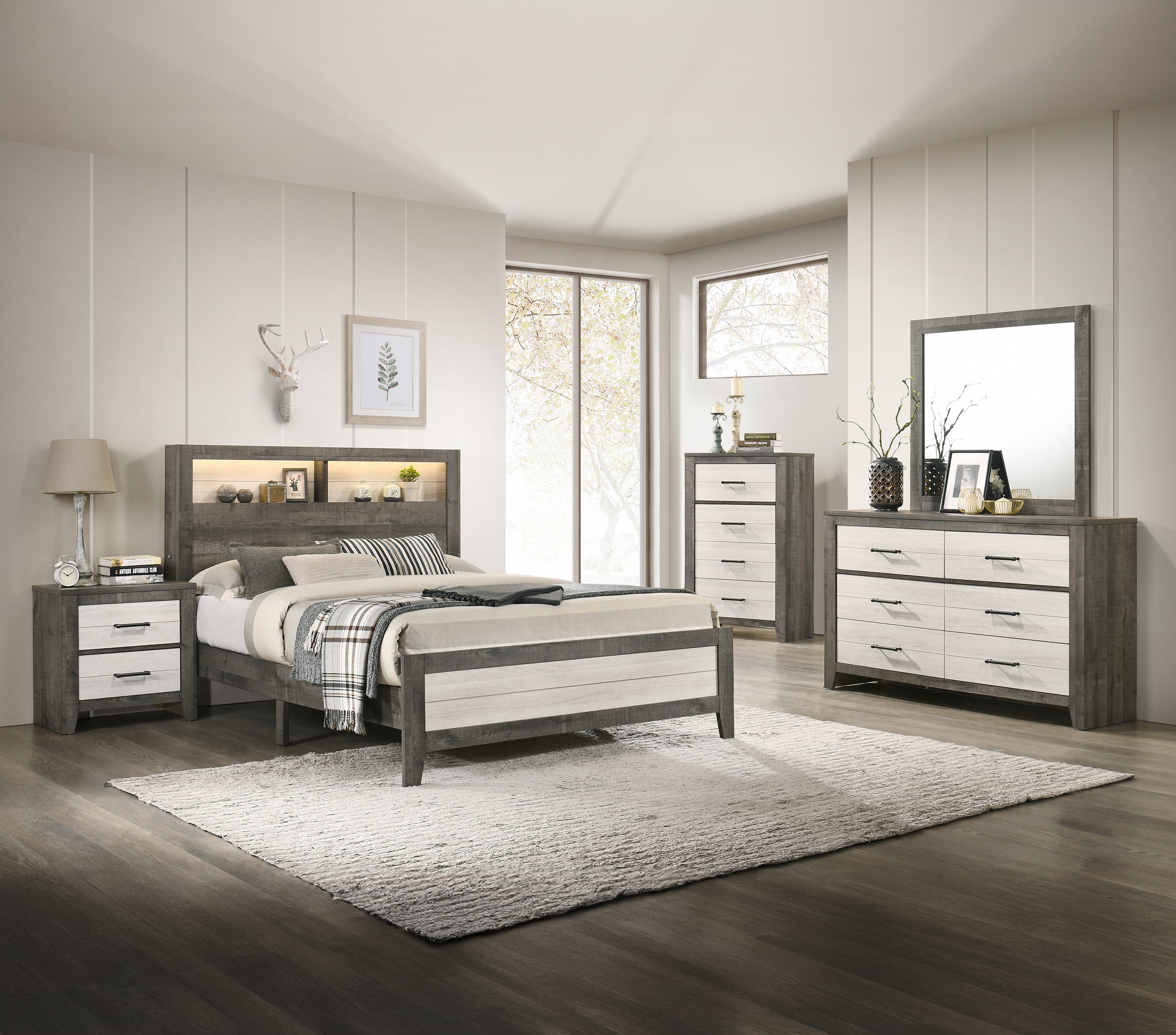 RHETT B8170K-4P (4-Piece Bedroom Set)