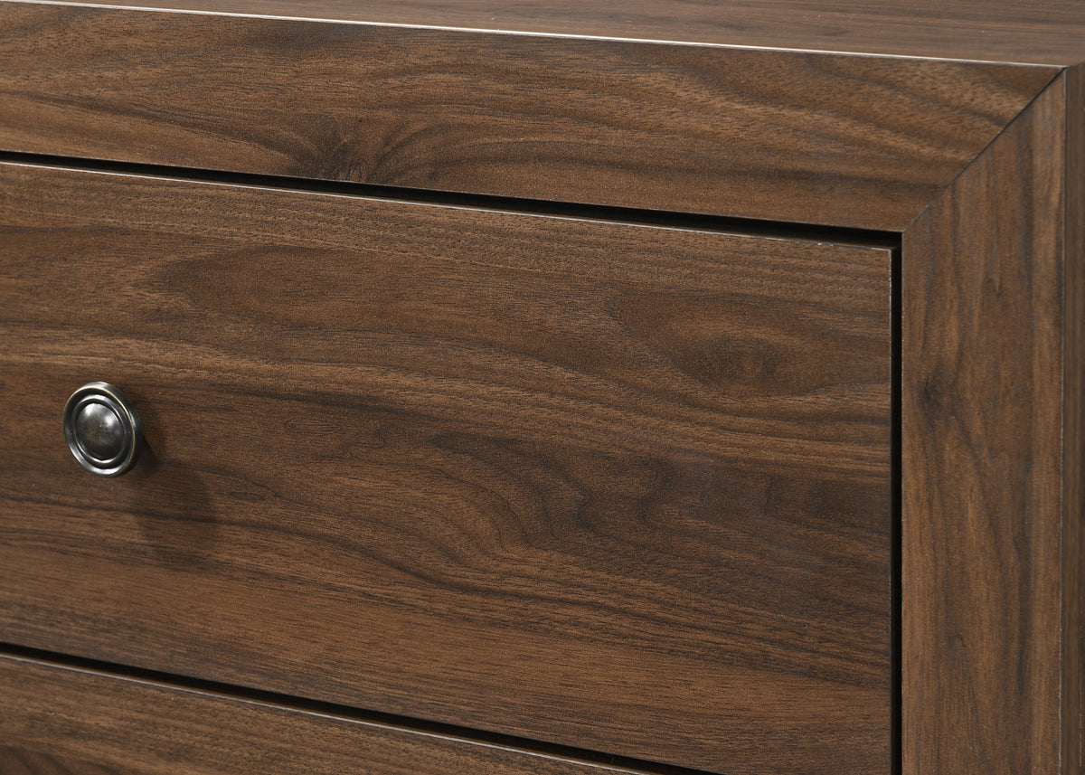 Crown Mark Millie 5-Piece Brown Cherry Bedroom Set (Full)