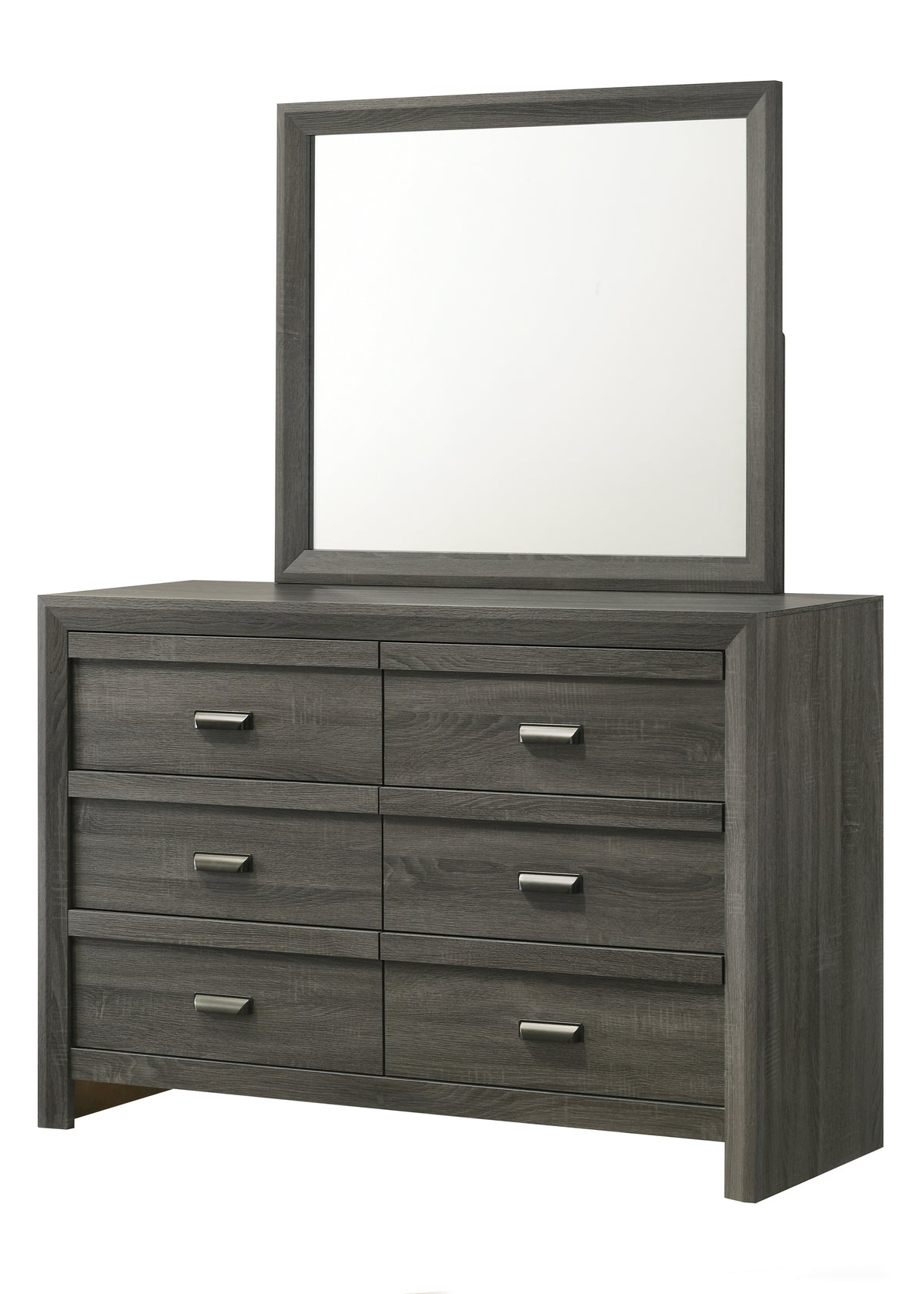Crown Mark Valor 5-Piece Gray Bedroom Set (Full)