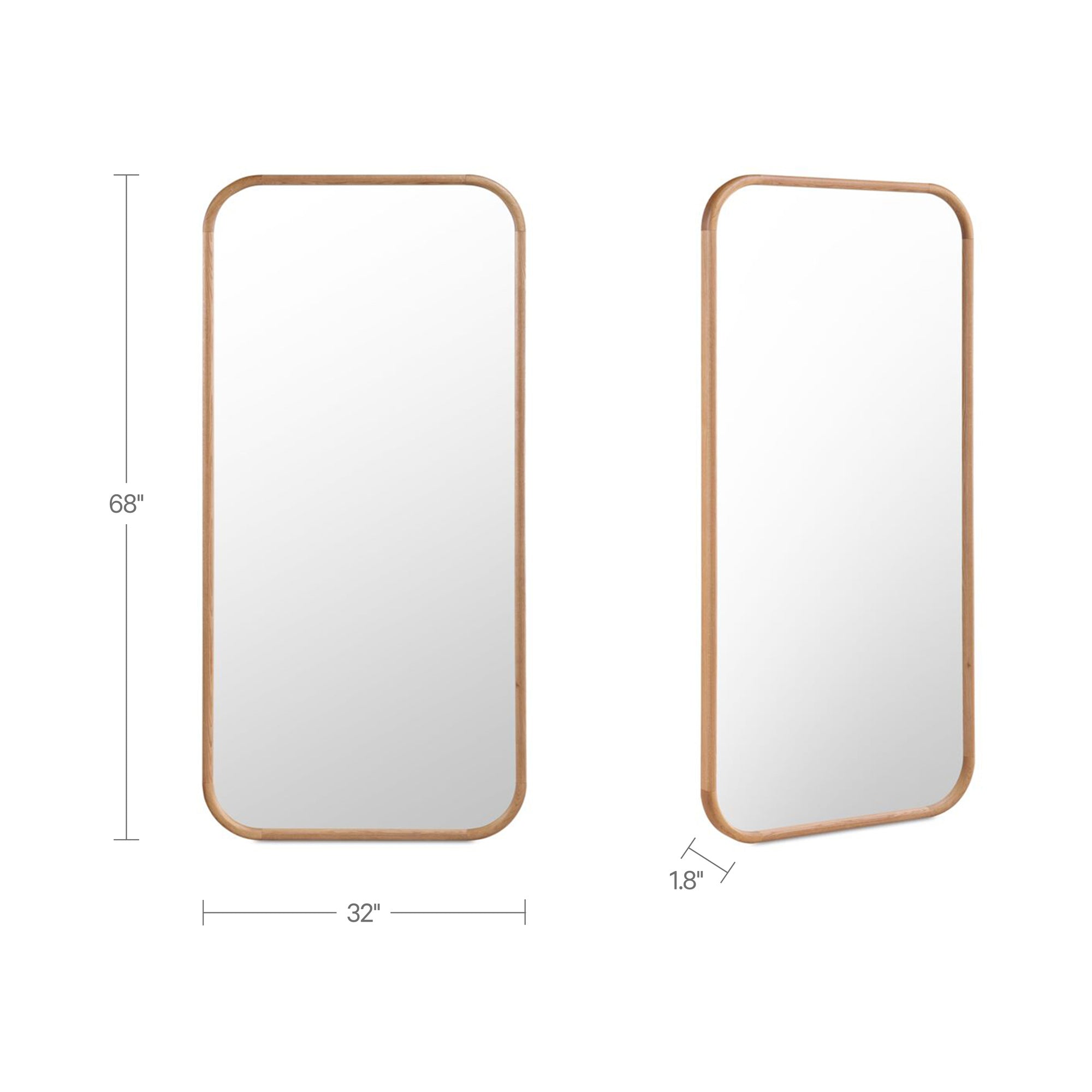 Kai Floor Mirror Oak