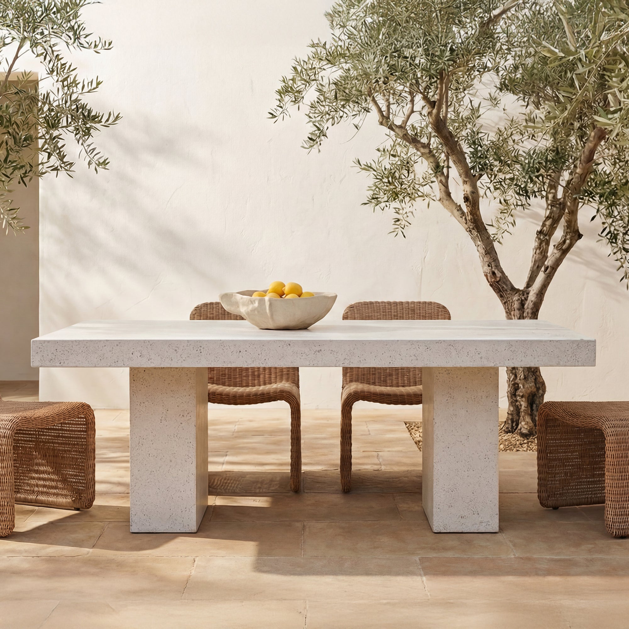Antonius Outdoor Dining Table Terrazzo