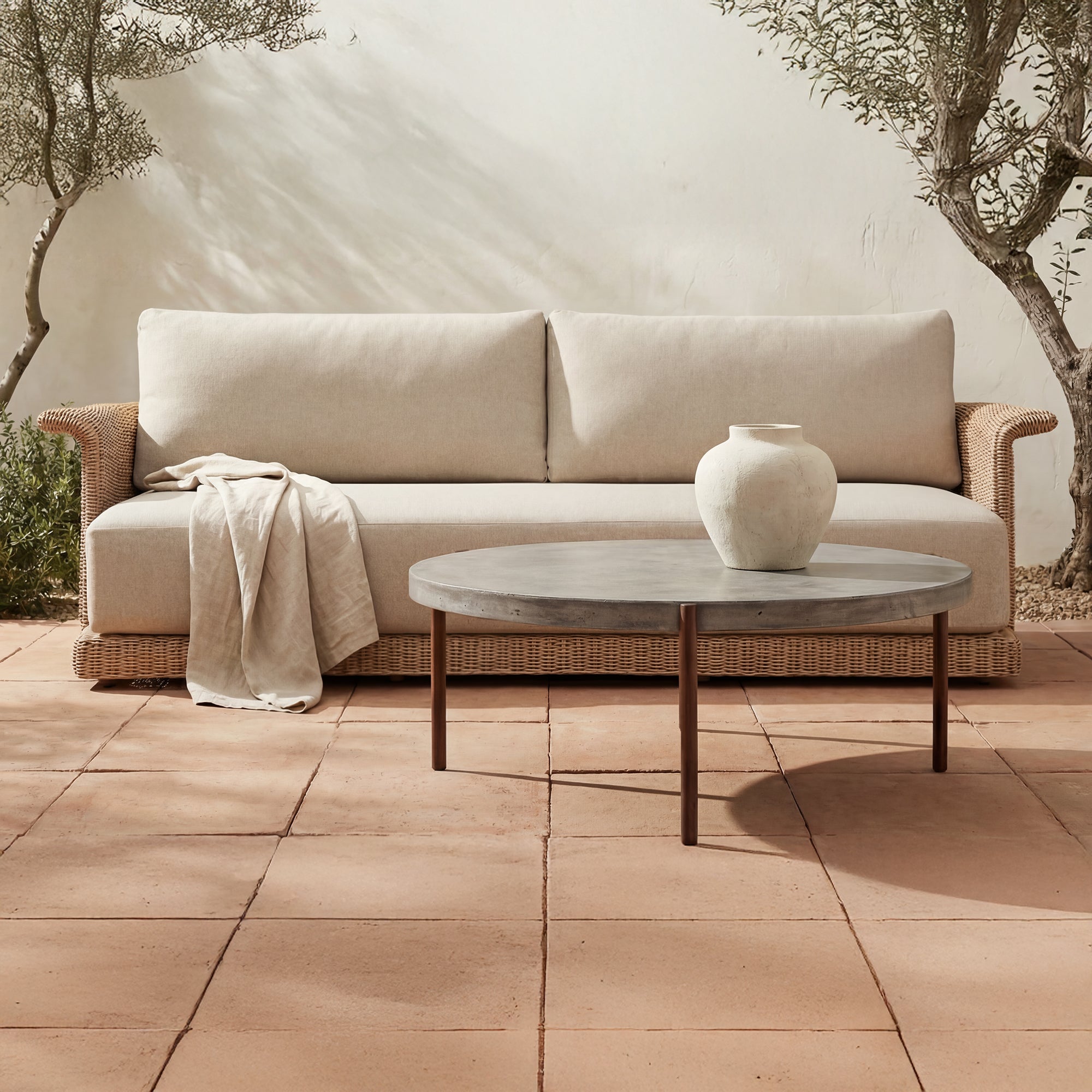Mendez Outdoor Coffee Table Grey